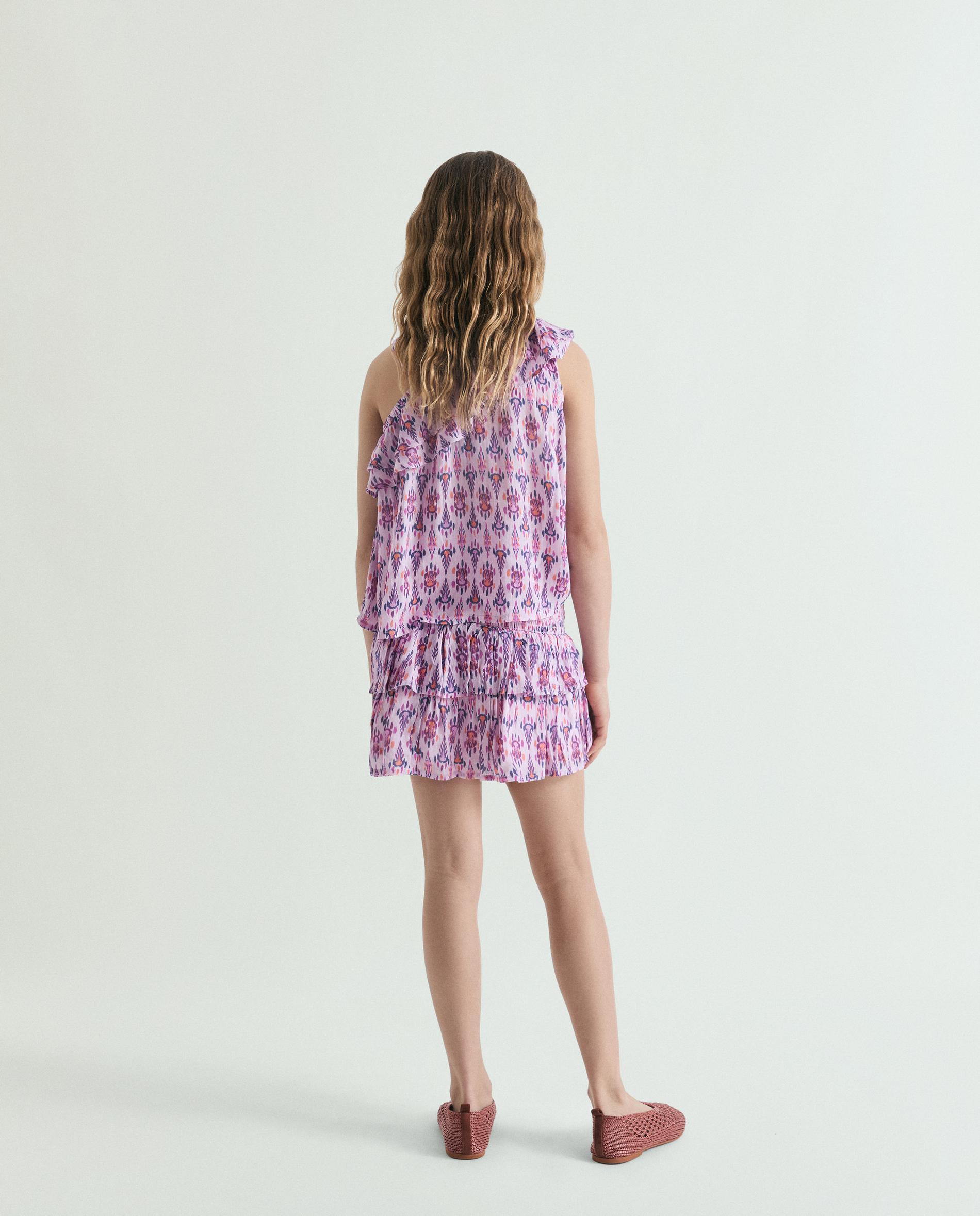 Saia Infantil Estampada com Folhos Scalpers Multicolor-3