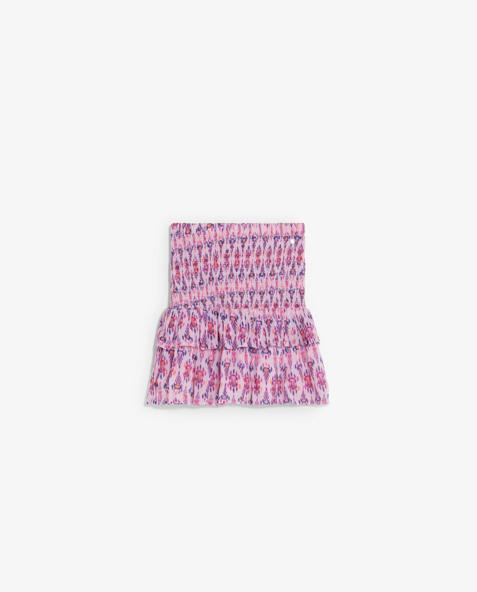 Saia Infantil Estampada com Folhos Scalpers Multicolor-4