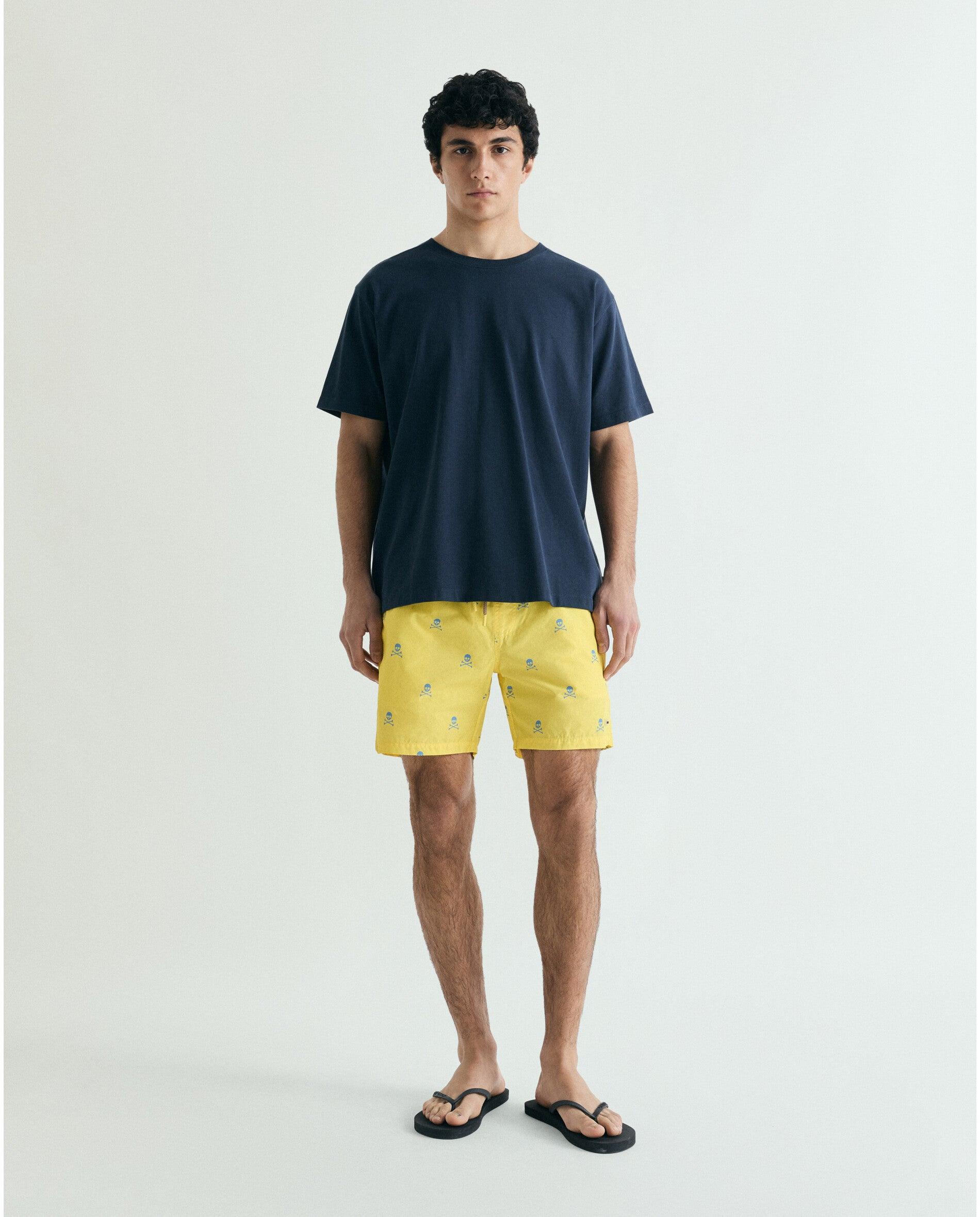 Imagem 0 de Fato de Banho Bermuda Estampado com Bolso Posterior