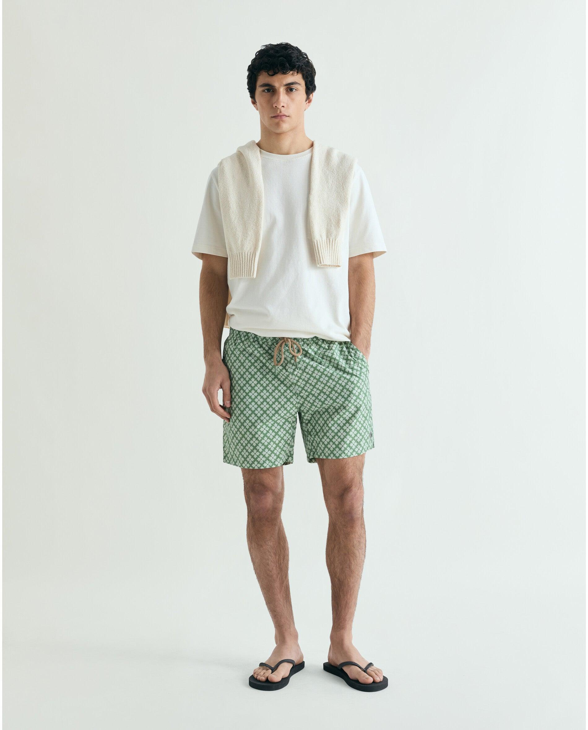 Imagem 0 de Fato de Banho Estampado com Bolso Posterior