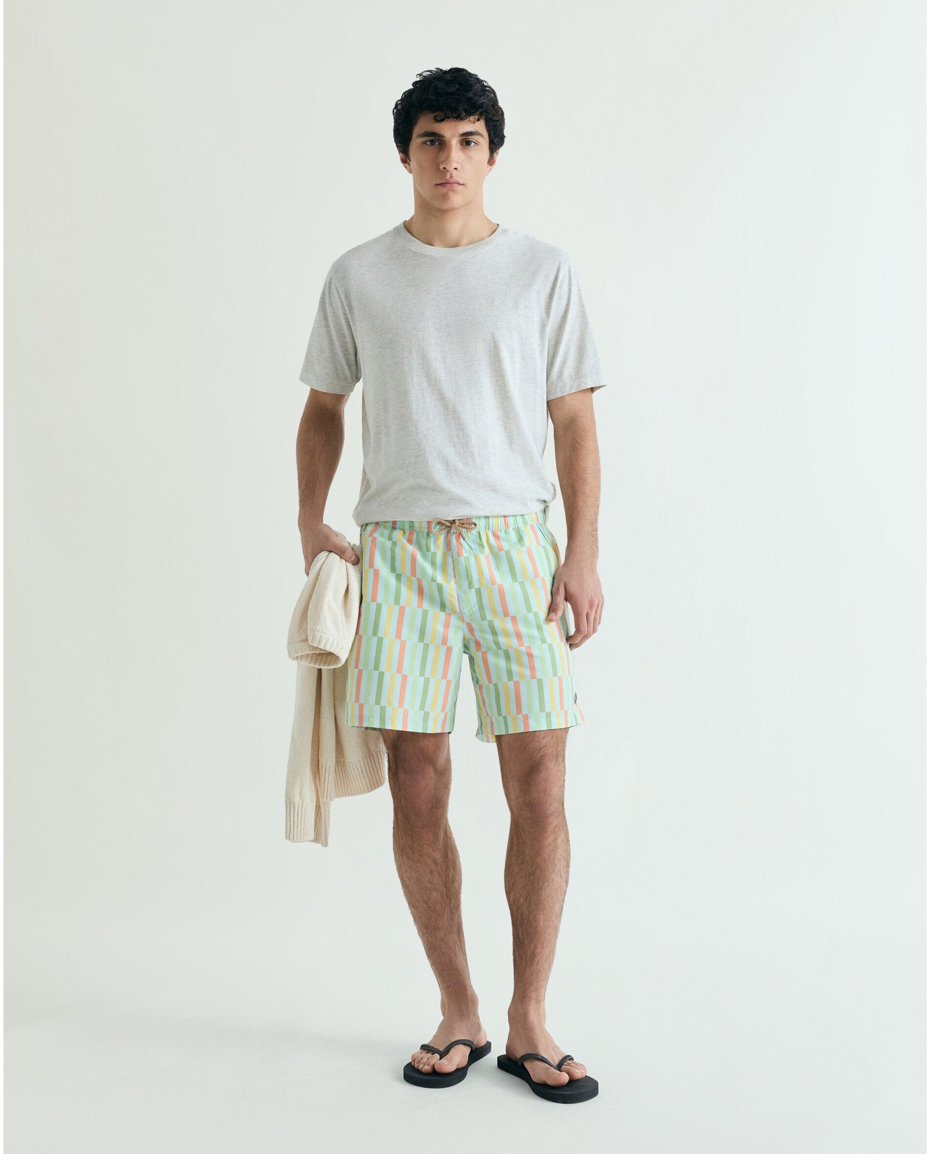 Imagem 0 de Fato de Banho Estampado com Bolso Posterior