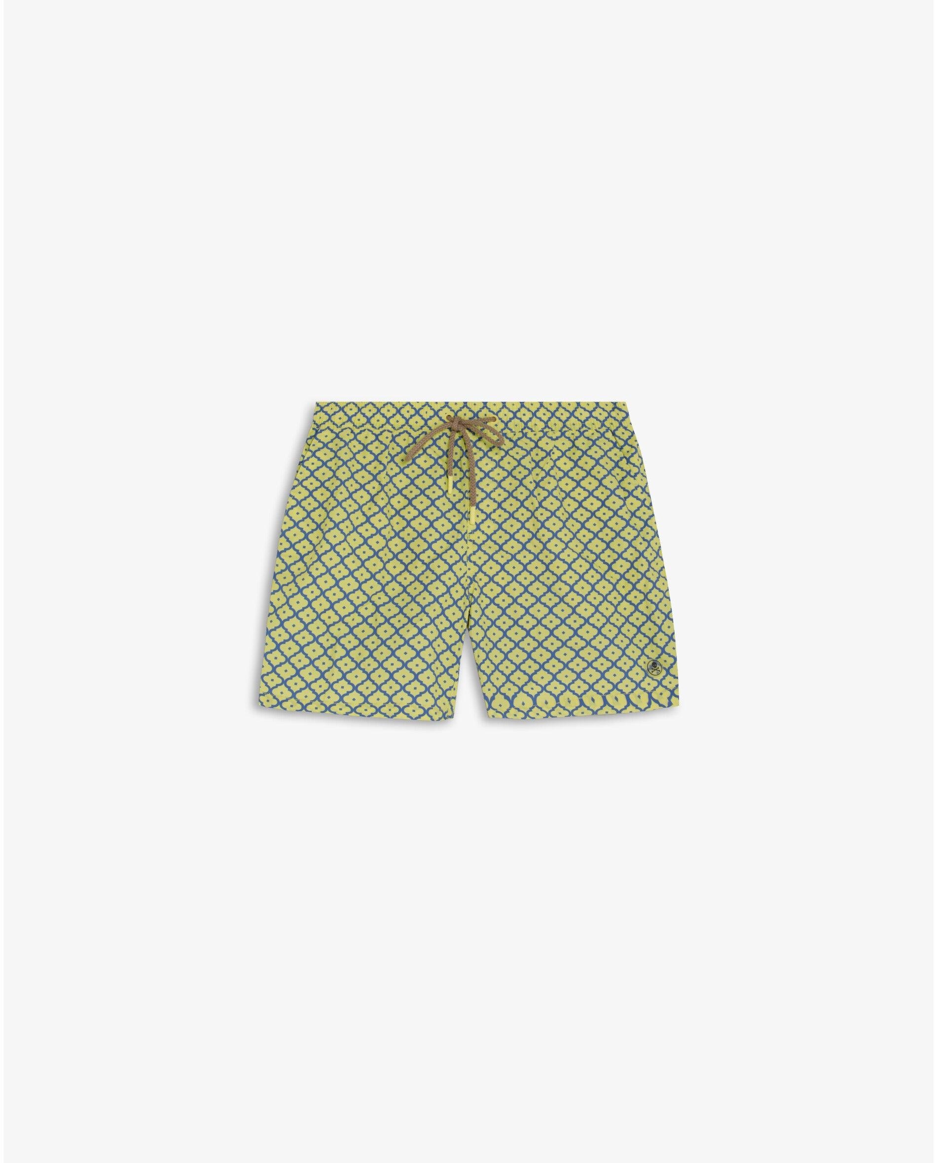 Imagem 0 de Fato de Banho Bermuda Estampado com Bolso Posterior