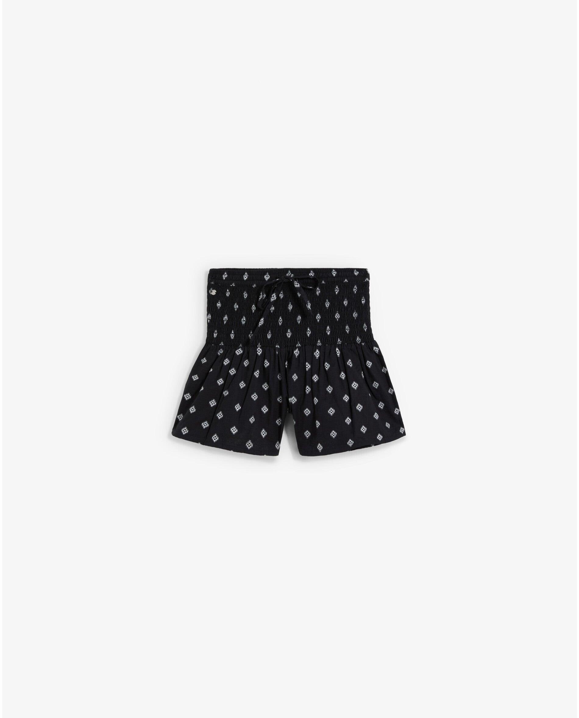 Calções Infantil Estampados com Cintura Elástica Preto-4