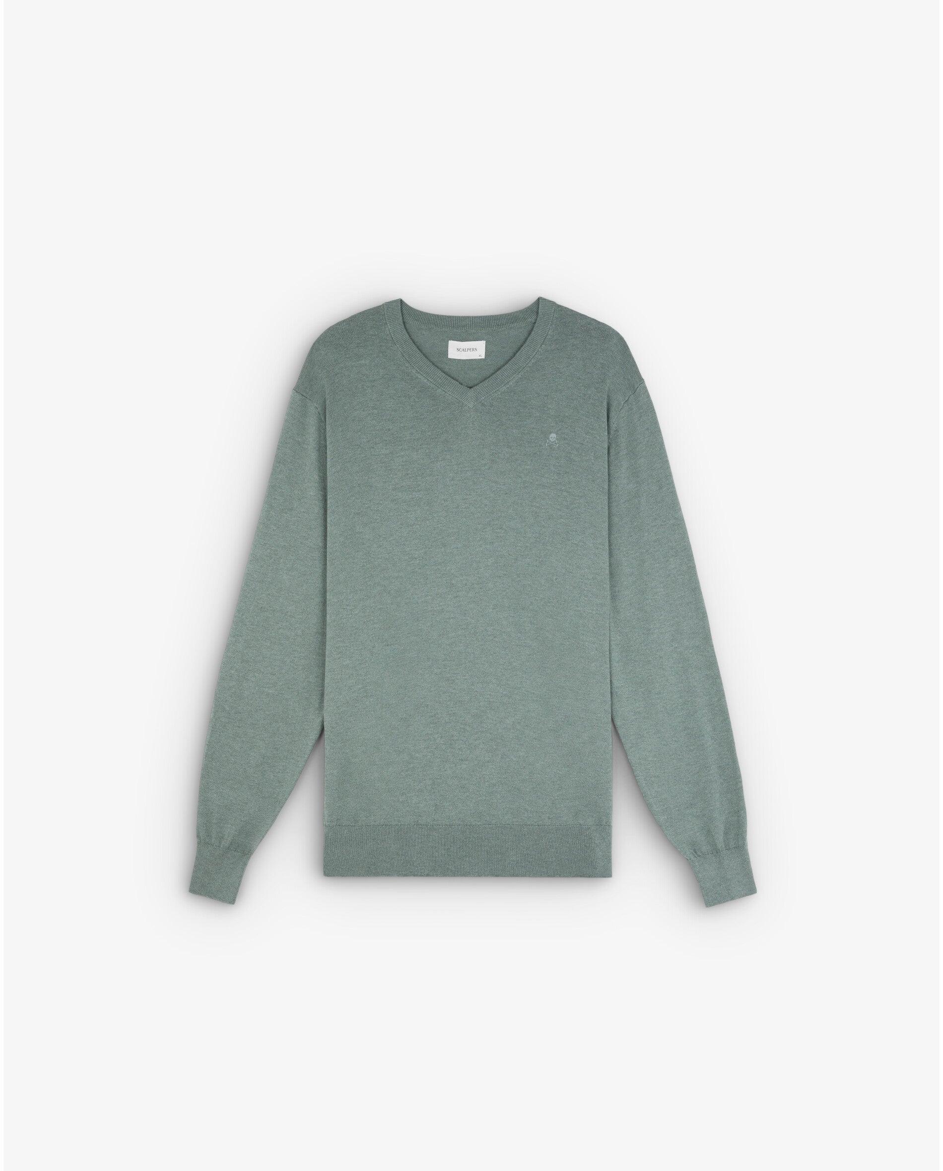 Imagem 0 de Camisola de Algodão Supima com Gola em V