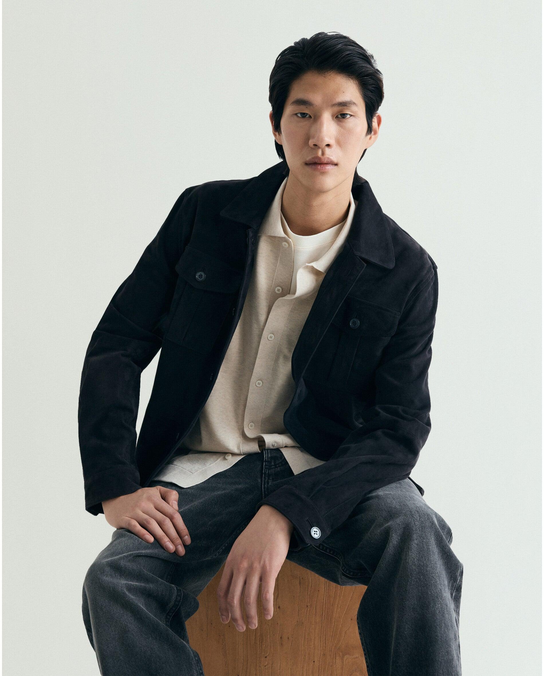 Cardigan com Gola Polo e Fecho de Botões Creme-6