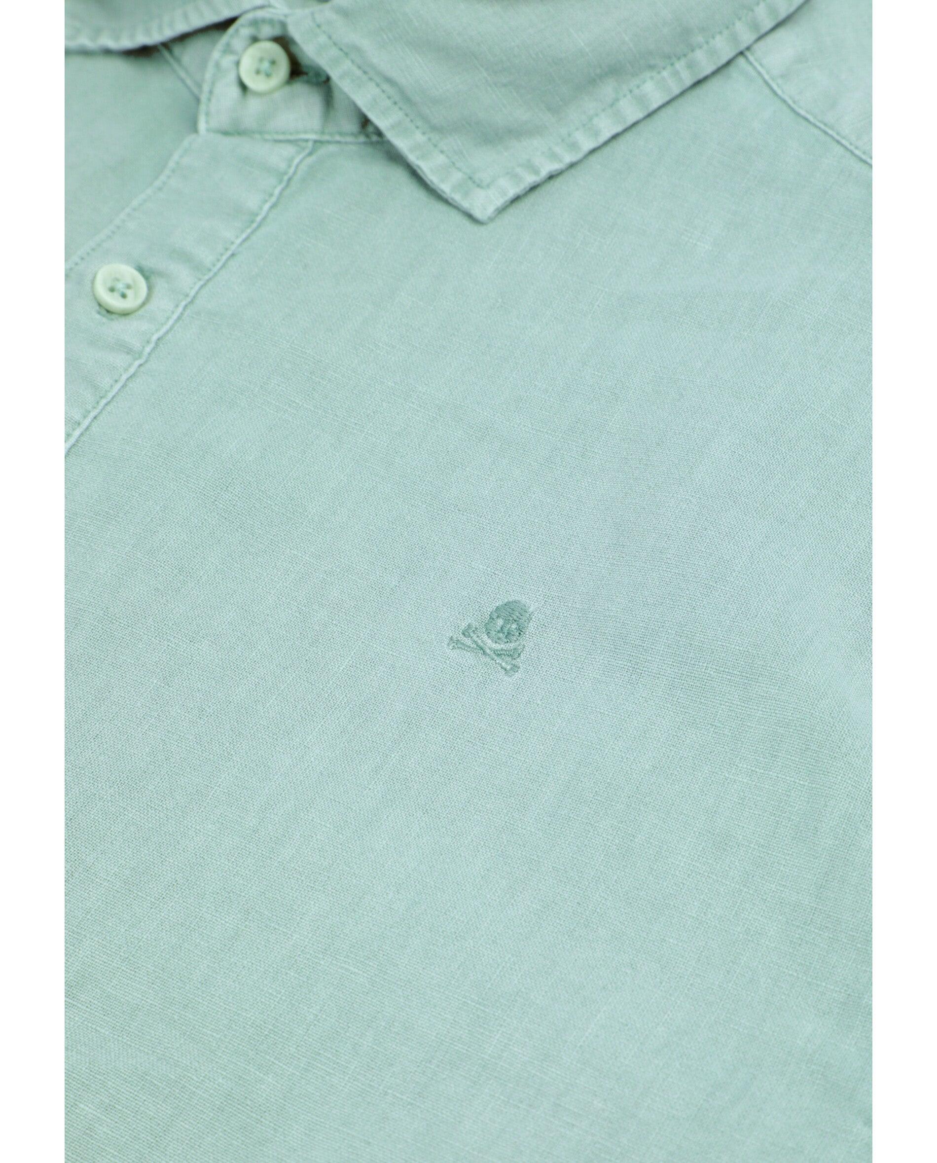 Camisa Regular Fit Tipo Polo Azul-celeste-4