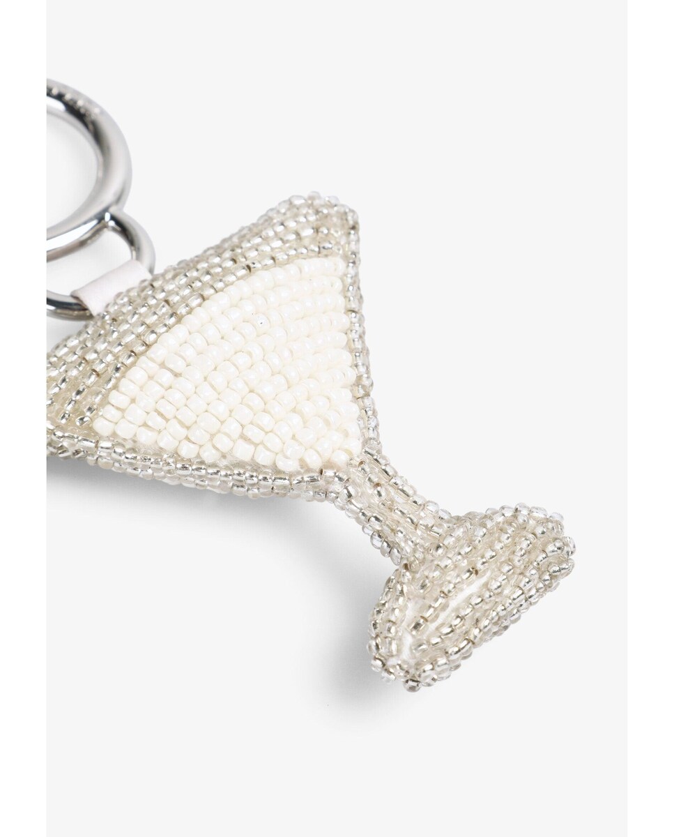 Porta-chaves com Forma de Copo de Cocktail Prata-3