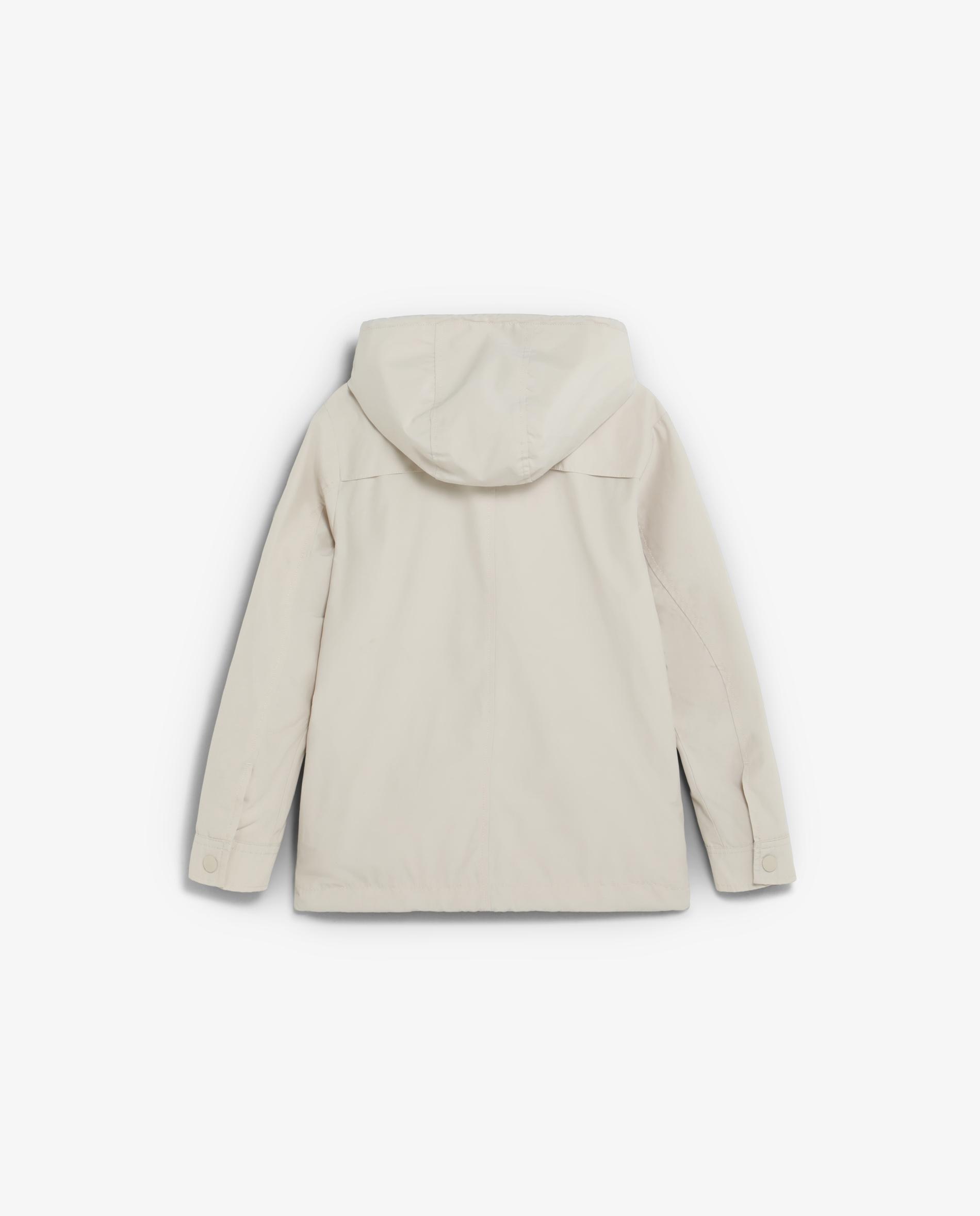 Parka Infantil com Capuz e Fecho Duplo Scalpers Branco-gelo-8