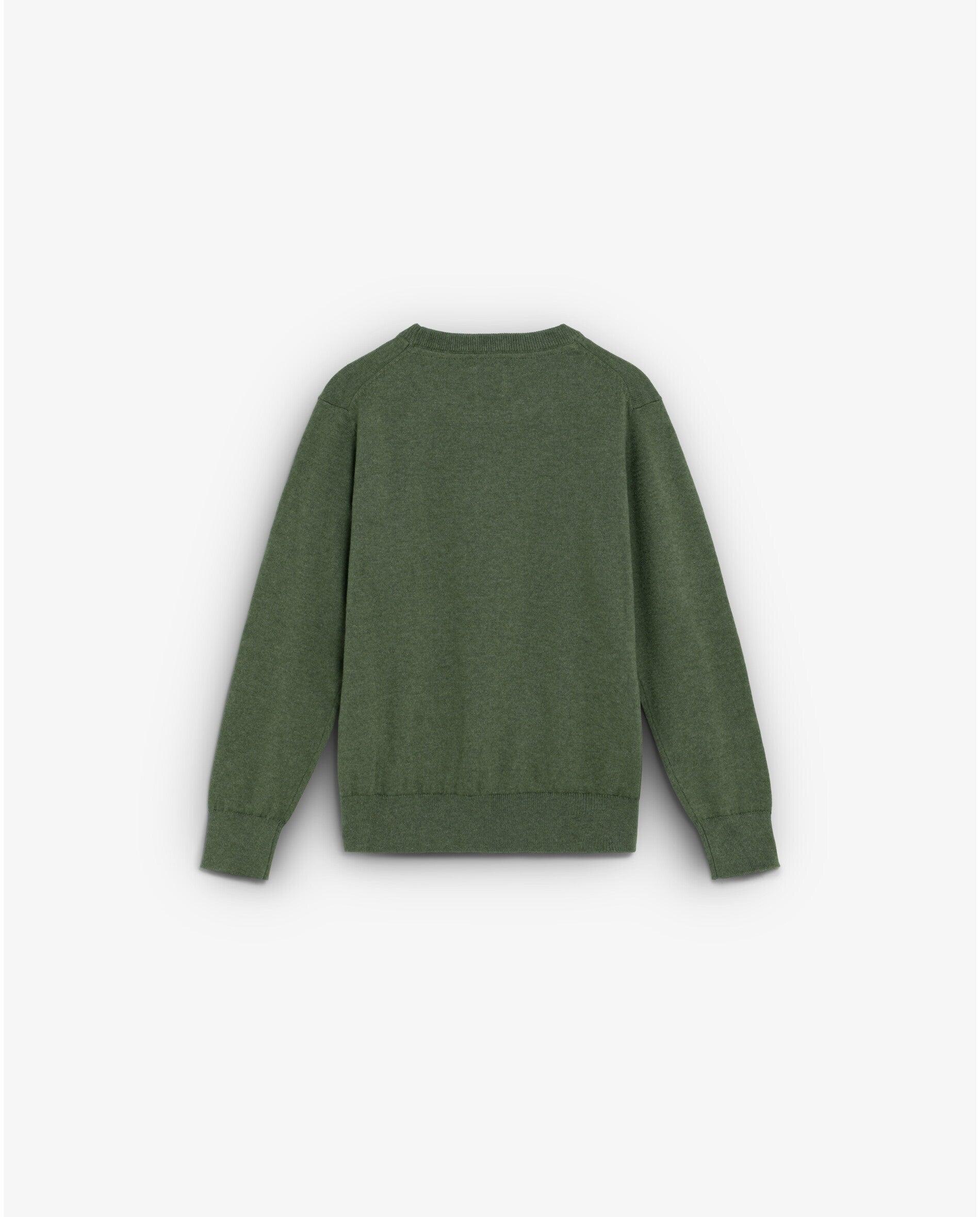 Camisola Infantil com Gola Redonda e Caveira Frontal Scalpers Caqui-2