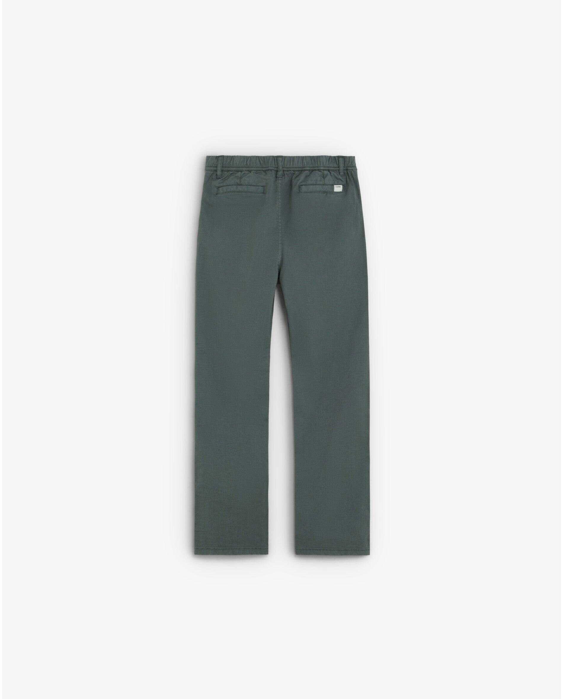 Calças Chino Relaxed Fit Ligeiramente Elásticas Infantil Scalpers Cinzento esverdeado-2