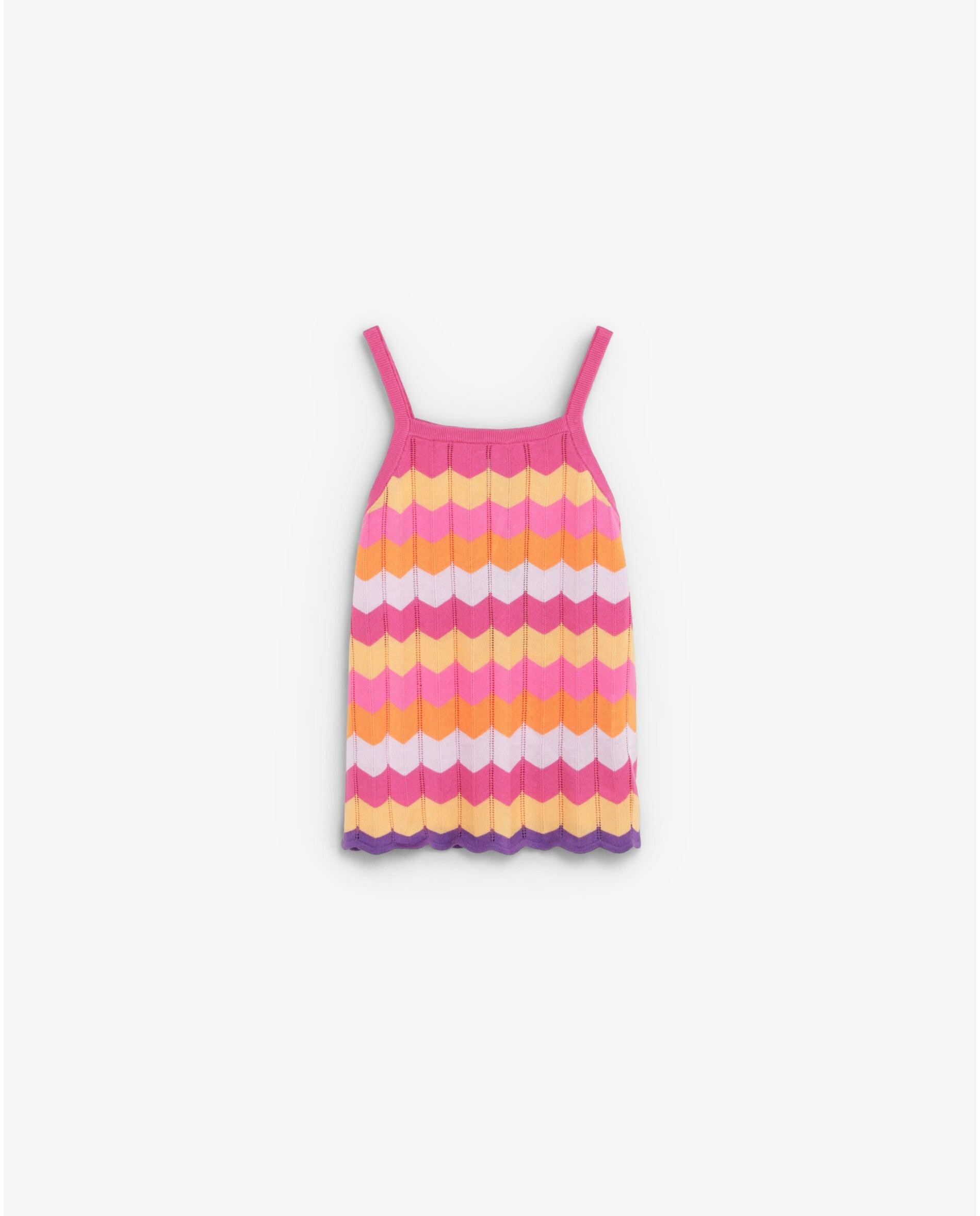 Imagem 0 de Top Infantil de Alças com Estampado Zigzag