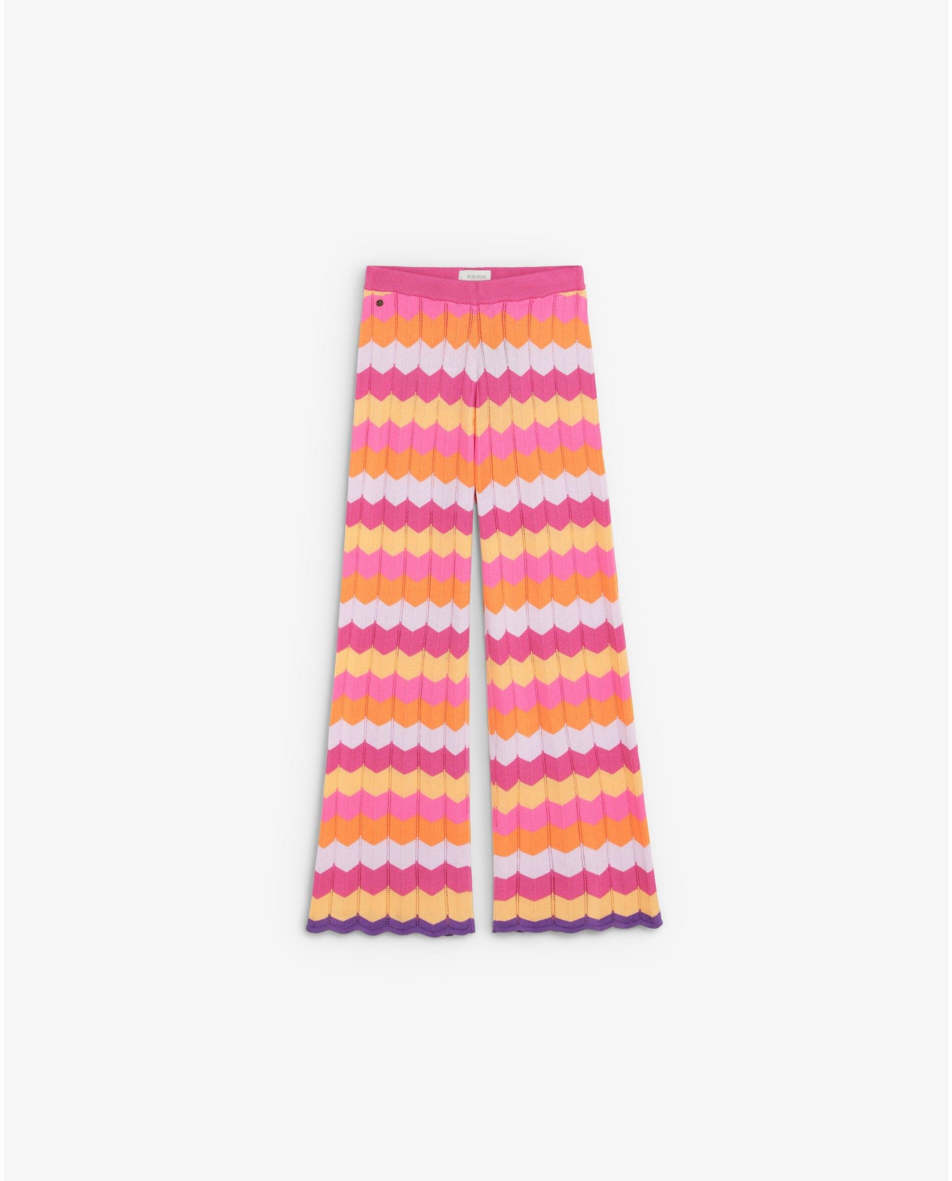 Imagem 0 de Calças Infantil com Estampado Zigzag e Cintura Elástica