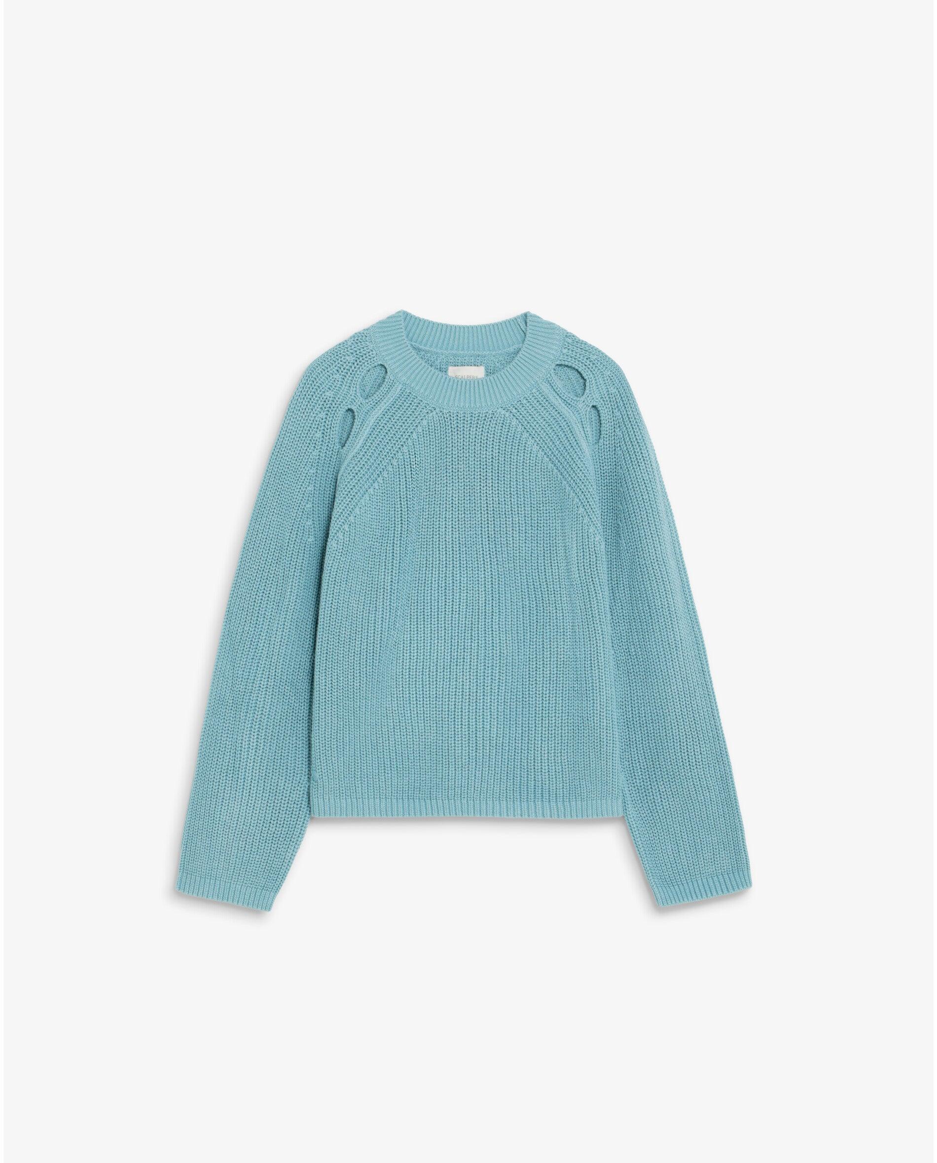 Imagem 0 de Camisola Regular Fit com Aberturas Decorativas nos Ombros