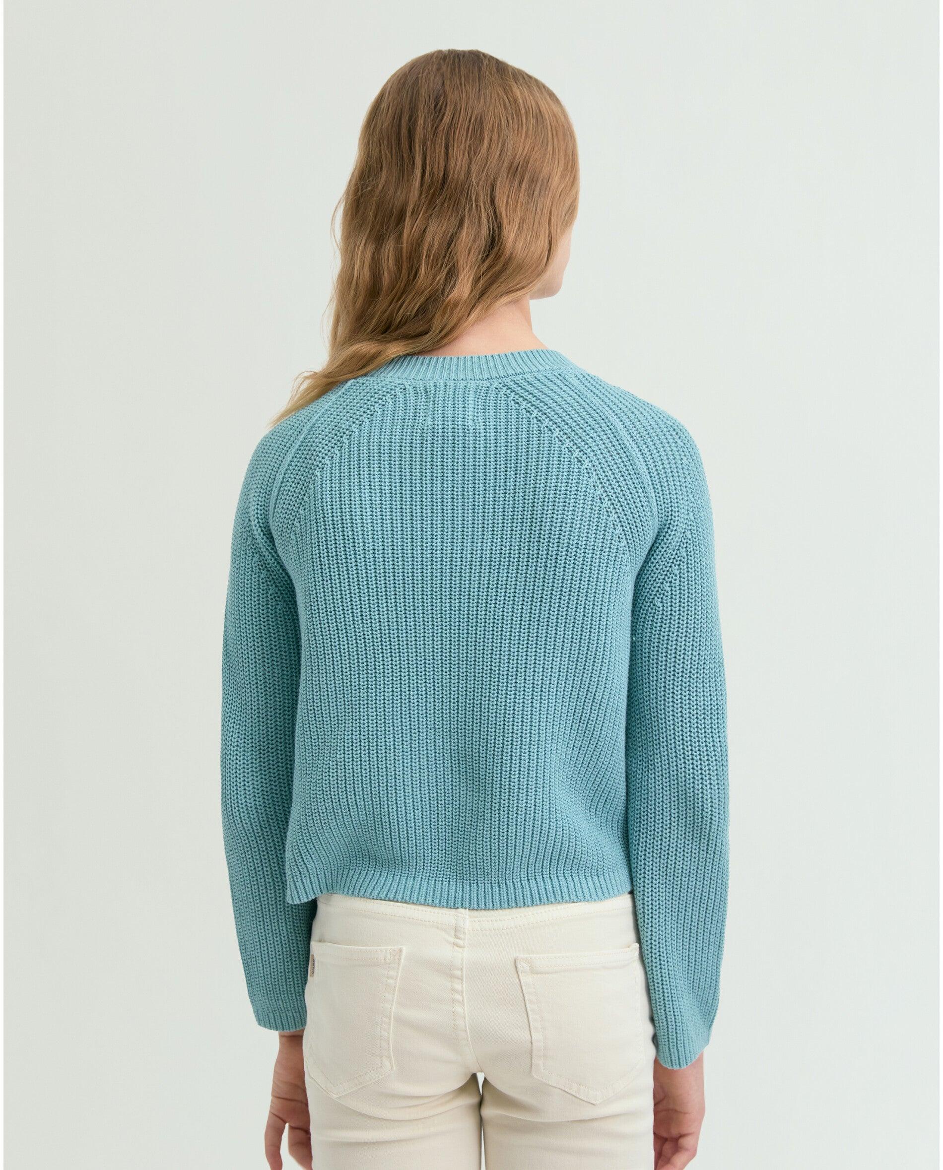 Camisola Regular Fit com Aberturas Decorativas nos Ombros Scalpers Água-marinha-5