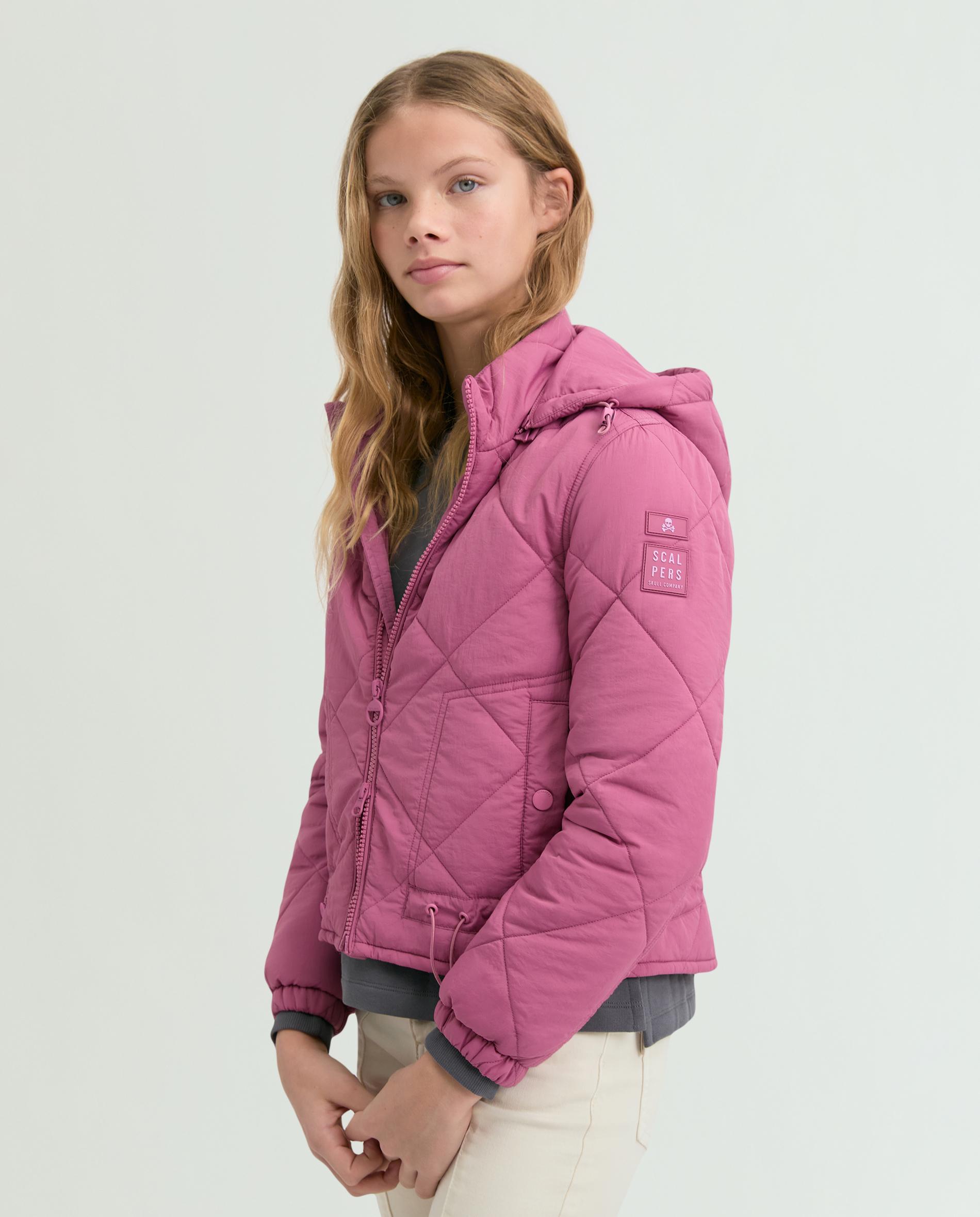 Imagem 0 de Casaco Acolchoado Infantil com Capuz e Fecho Zip