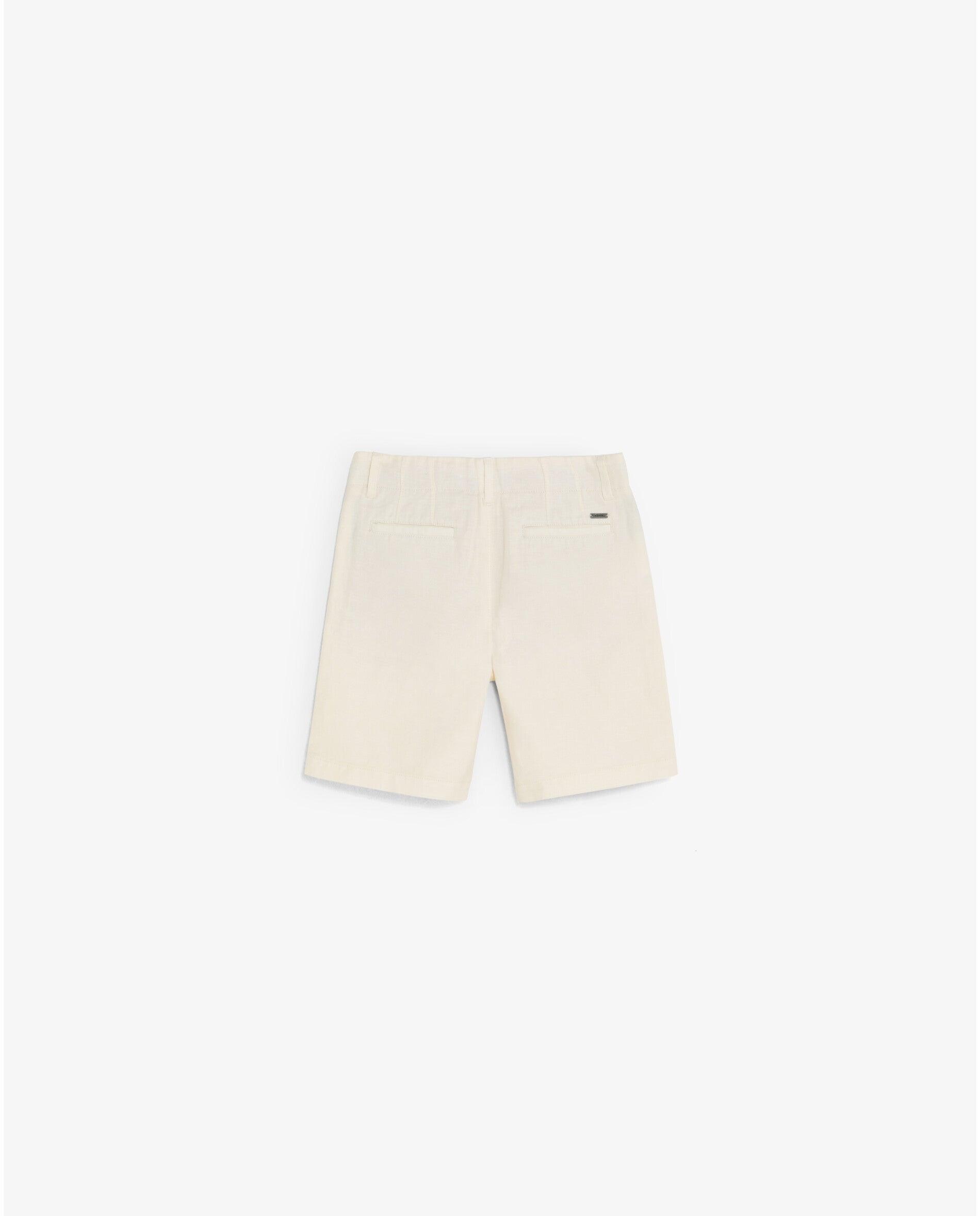 Bermudas Regular Fit com Presilhas na Cintura Scalpers Bege-2