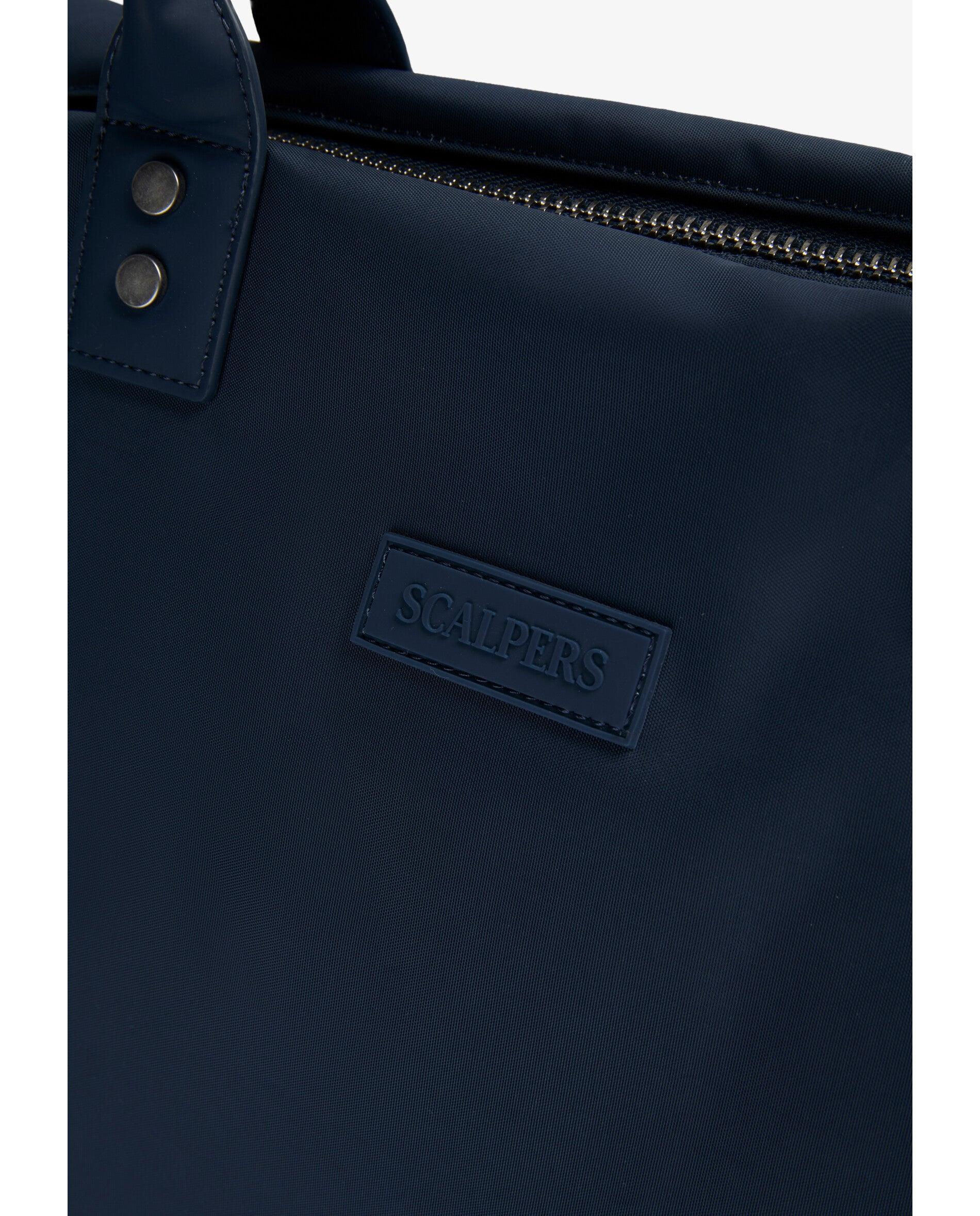 Mala com Fecho Zip e Alça a Tiracolo Ajustável Navy-6