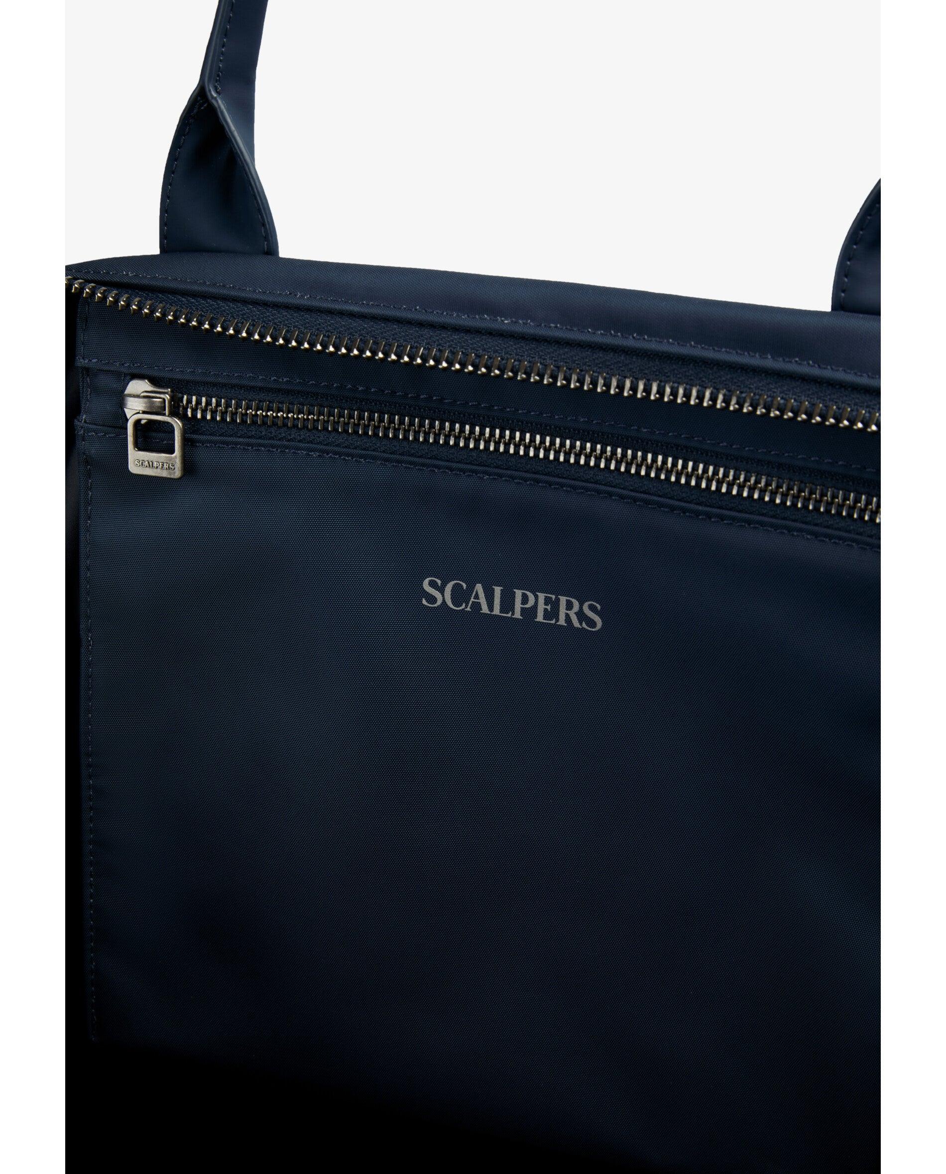 Mala com Fecho Zip e Alça a Tiracolo Ajustável Navy-9
