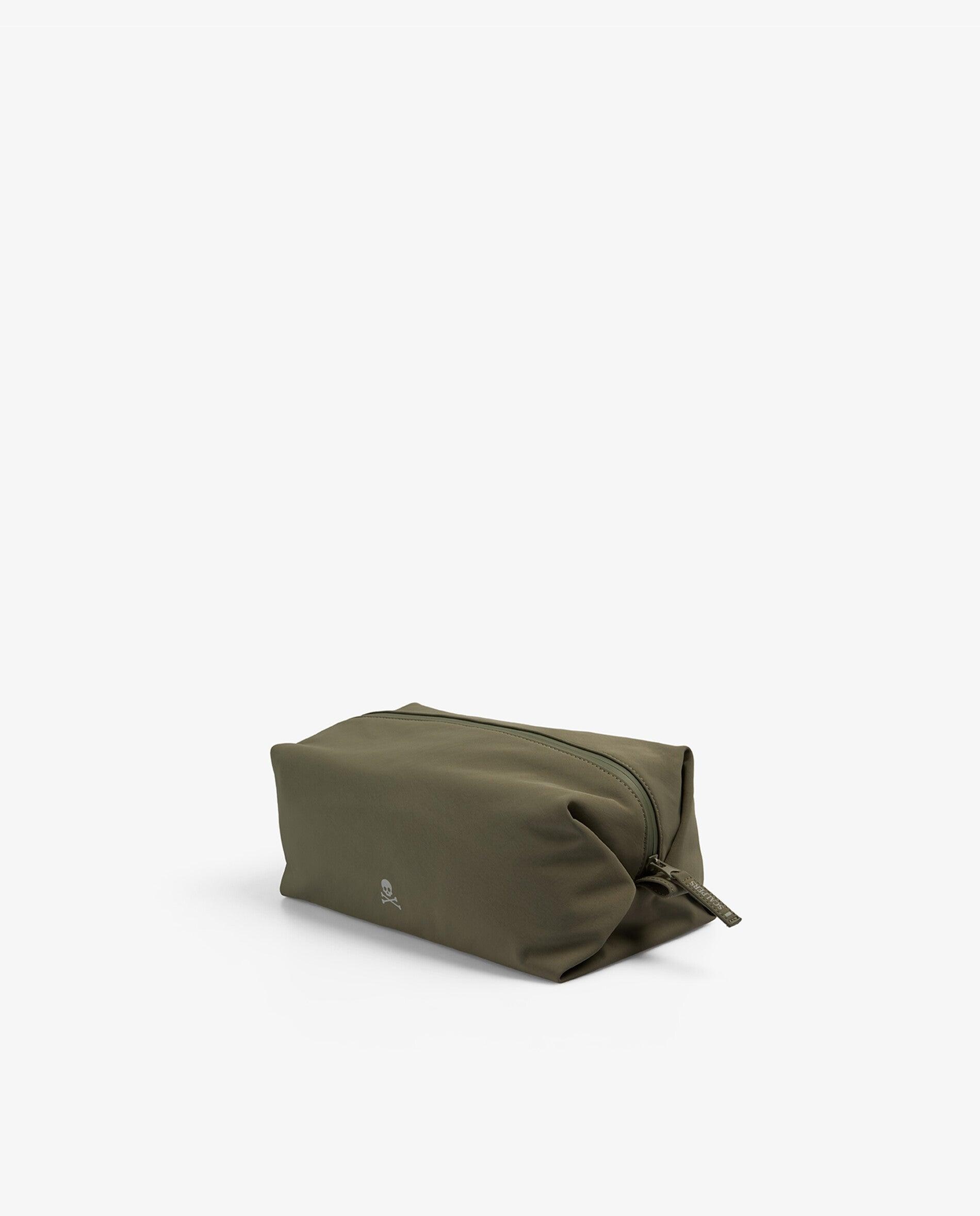 Necessaire Liso com Fecho Zip Caqui-3