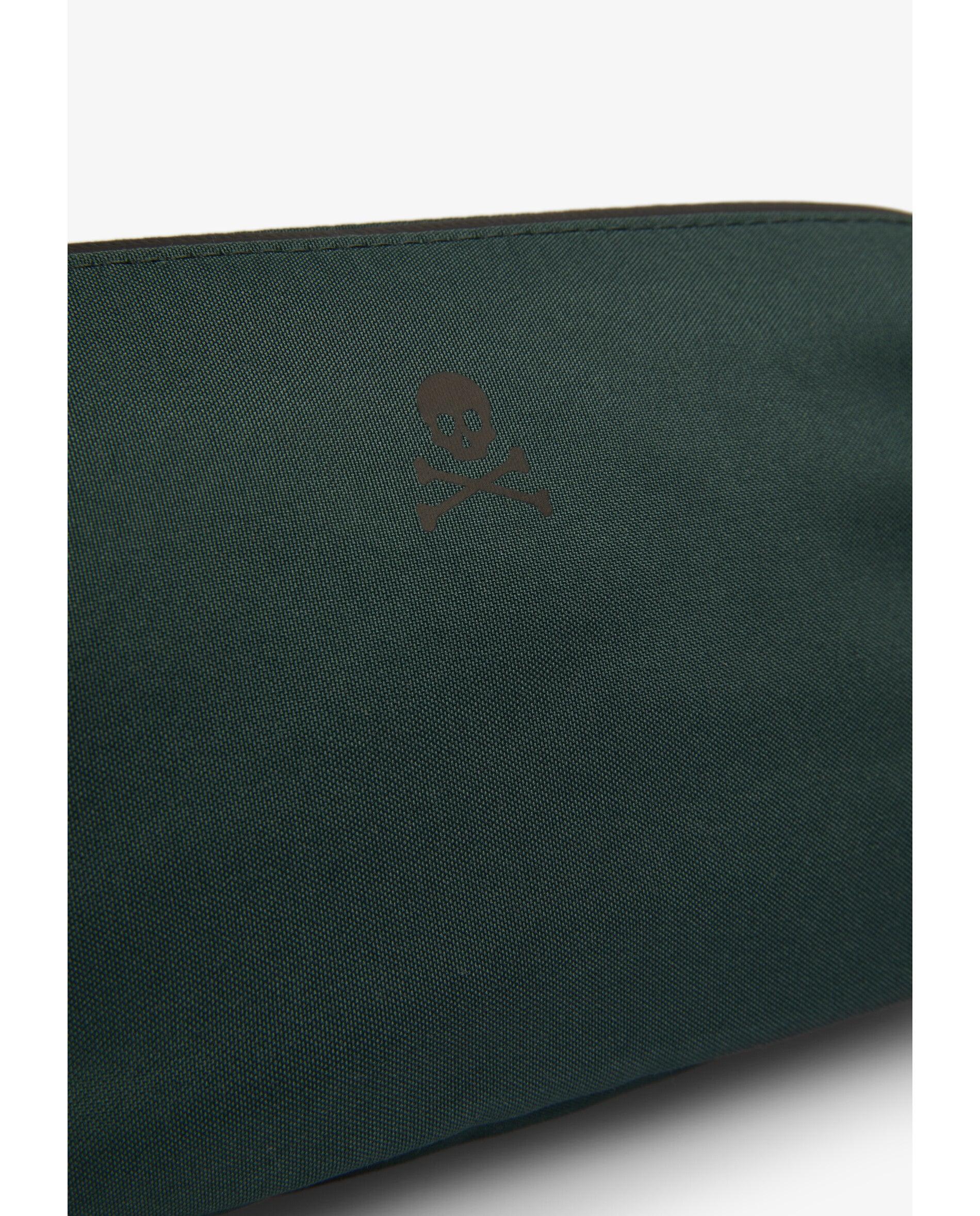 Necessaire em Tecido Resistente com Fecho Zip Verde-escuro-6