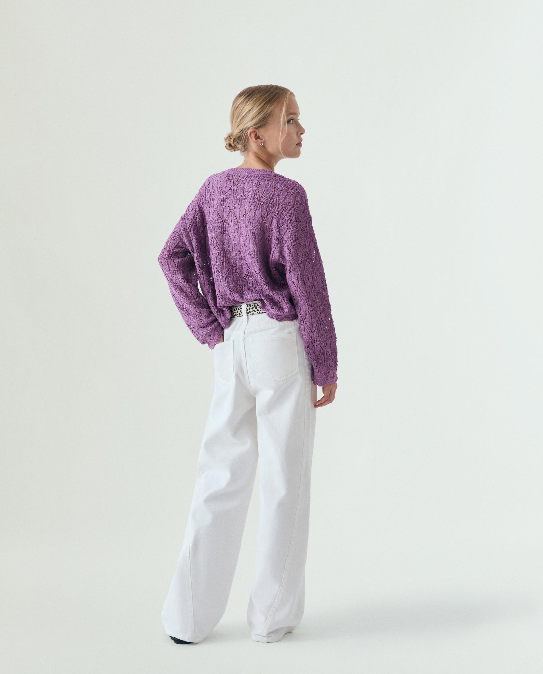 Jeans Regular Fit com Presilhas na Cintura Scalpers Branco-3