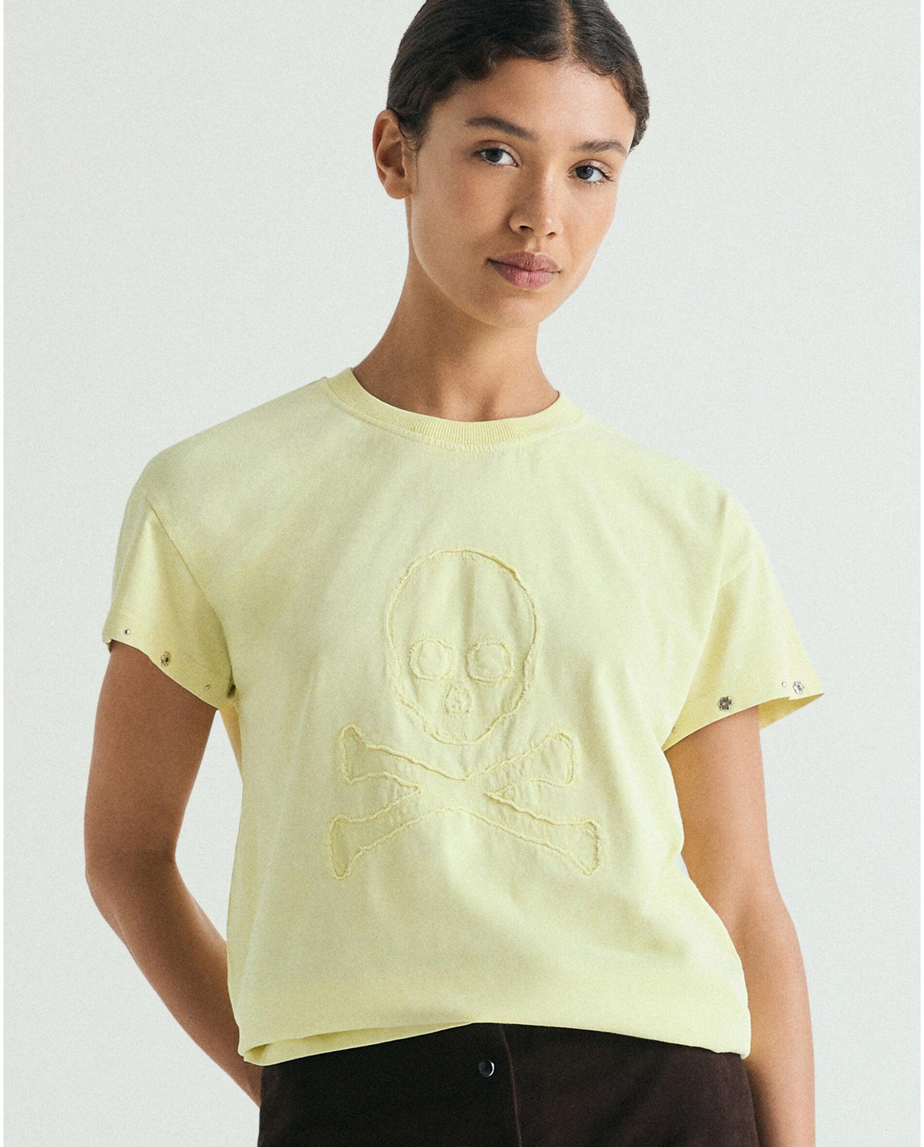 Imagem 0 de T-shirt de Manga Curta com Tachas Decorativas