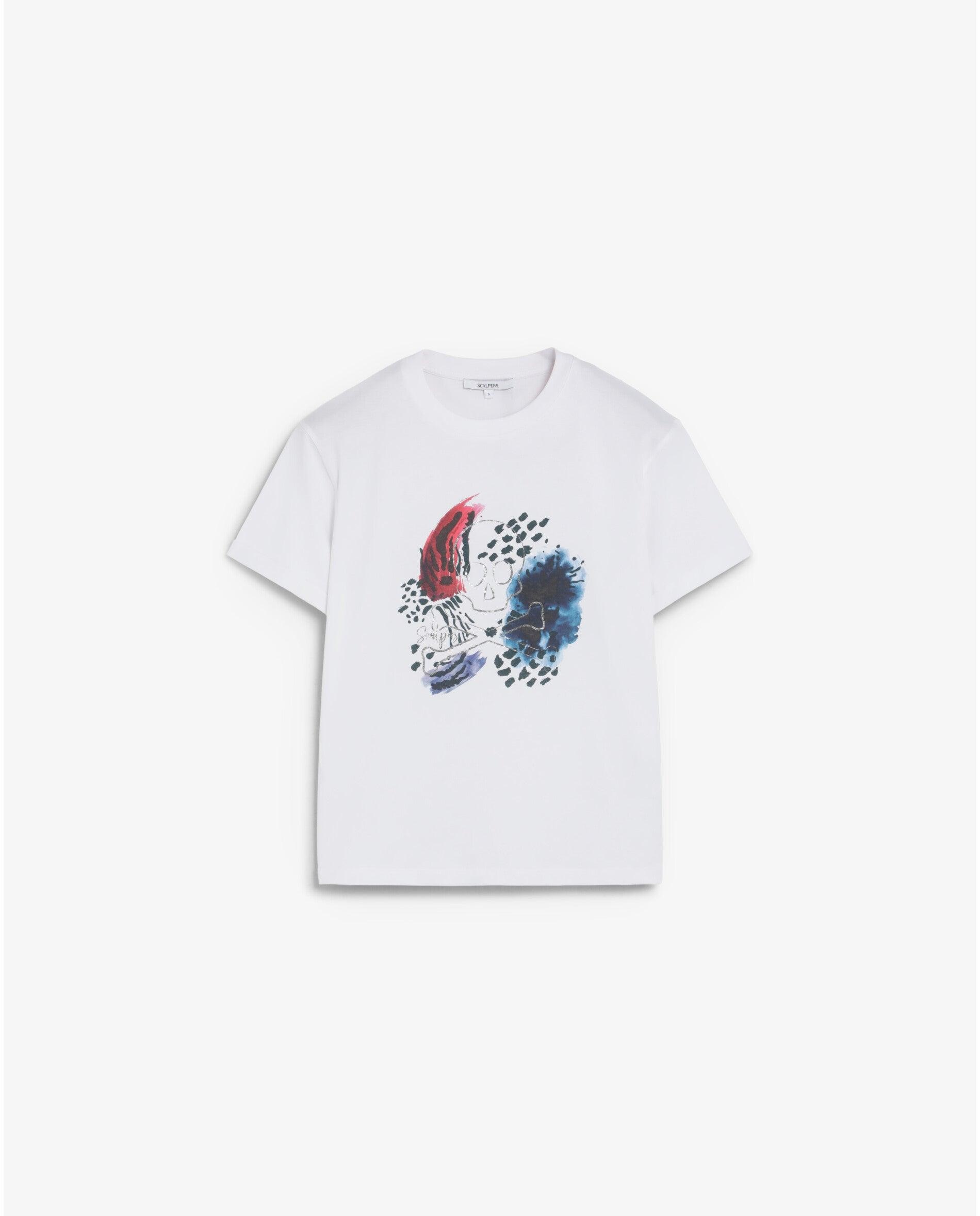 Imagem 0 de T-shirt de Manga Curta com Print Frontal