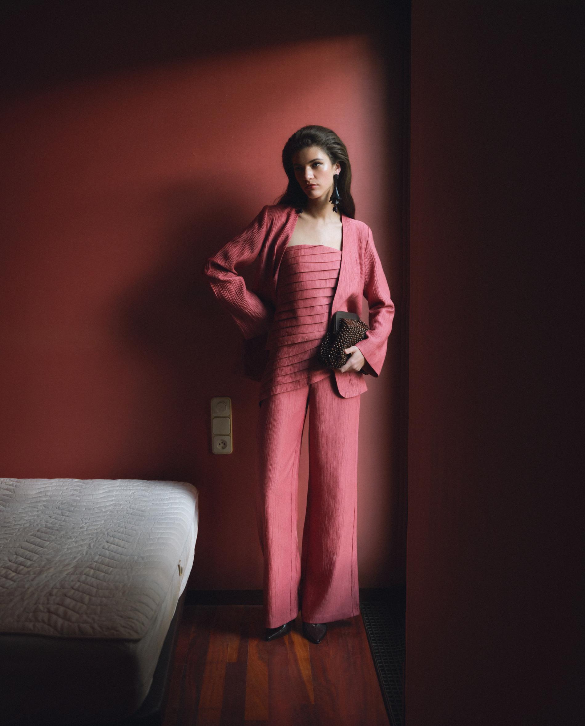 Top Acetinado com Textura Morango-5