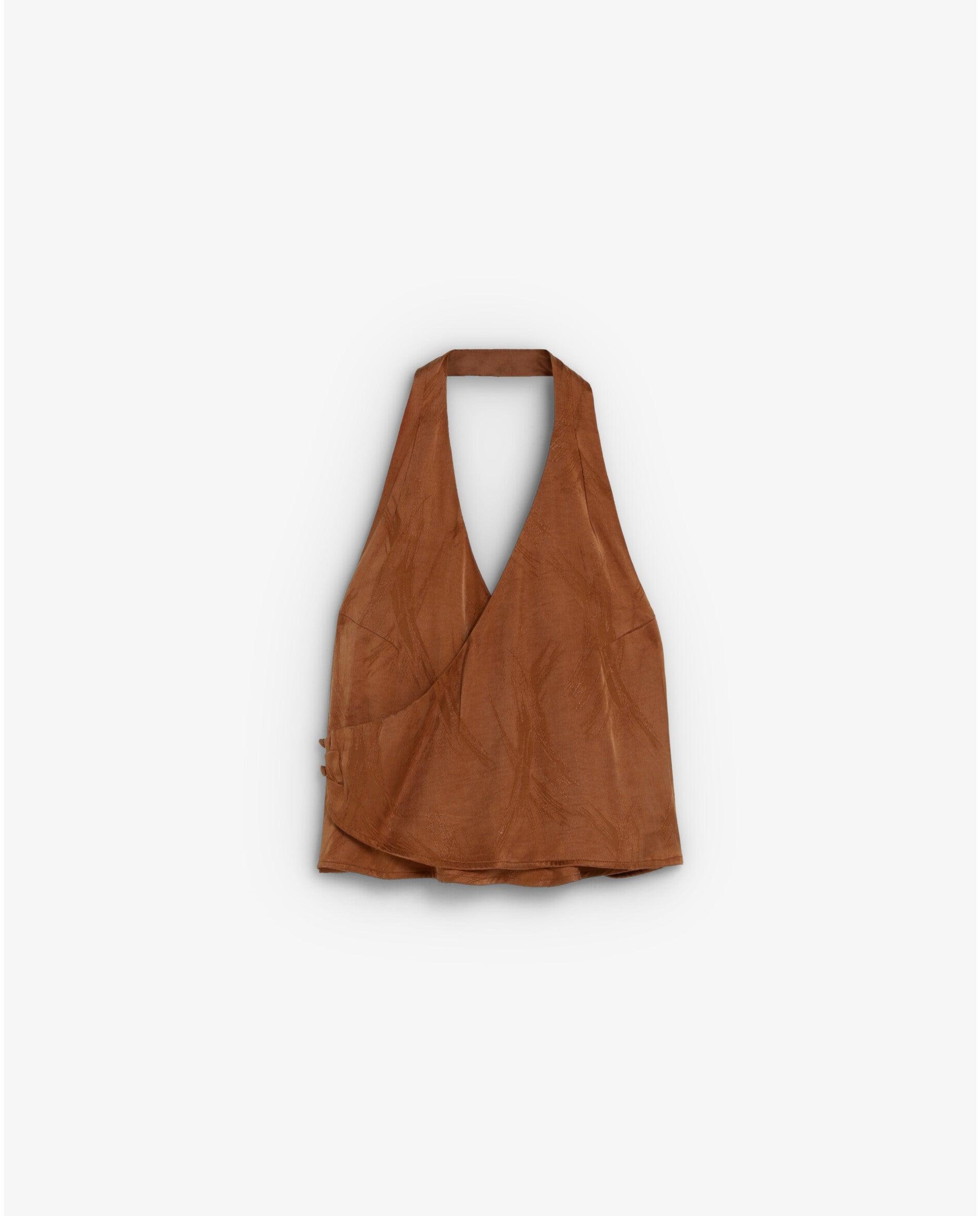Top em Tecido Jacquard com Decote Cruzado Laguna-4