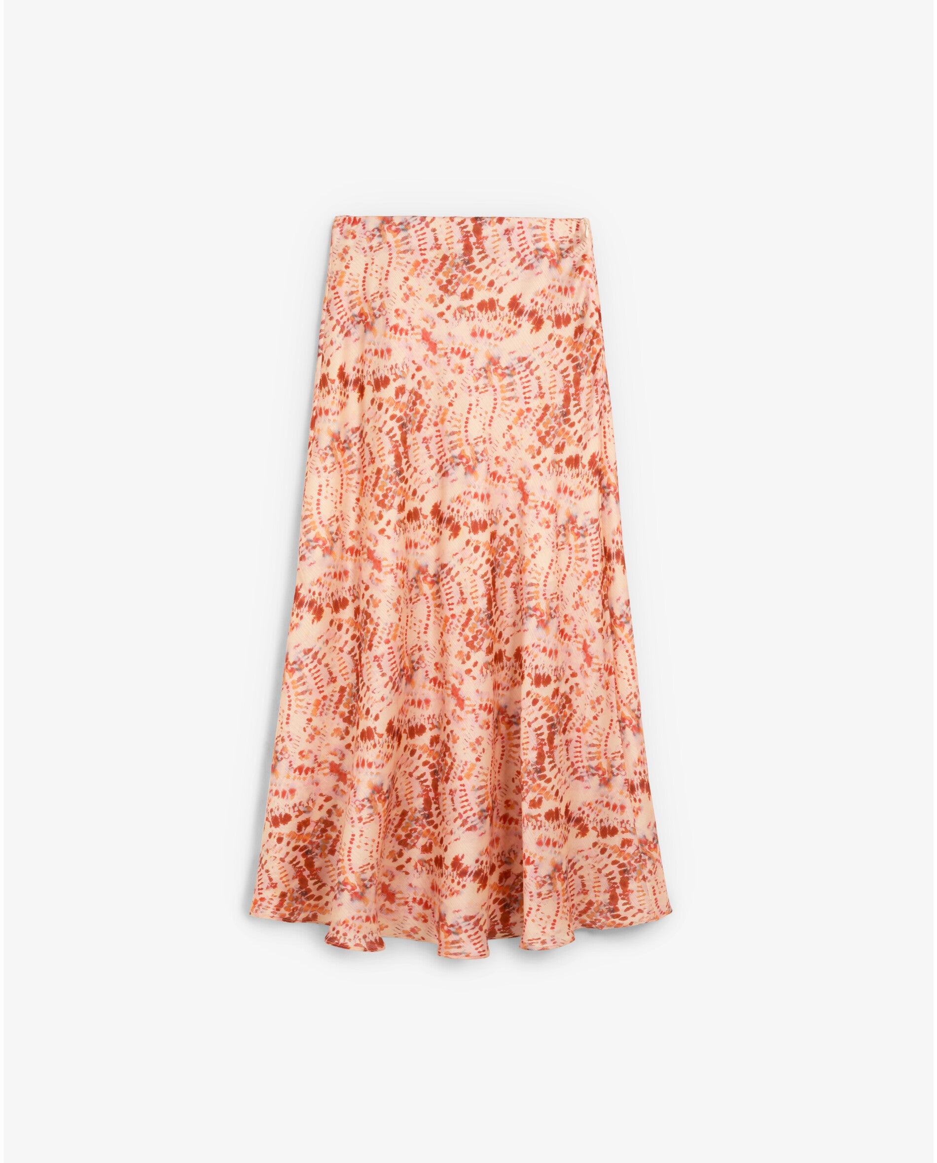 Imagem 0 de Saia Comprida Estampada de Cintura Subida