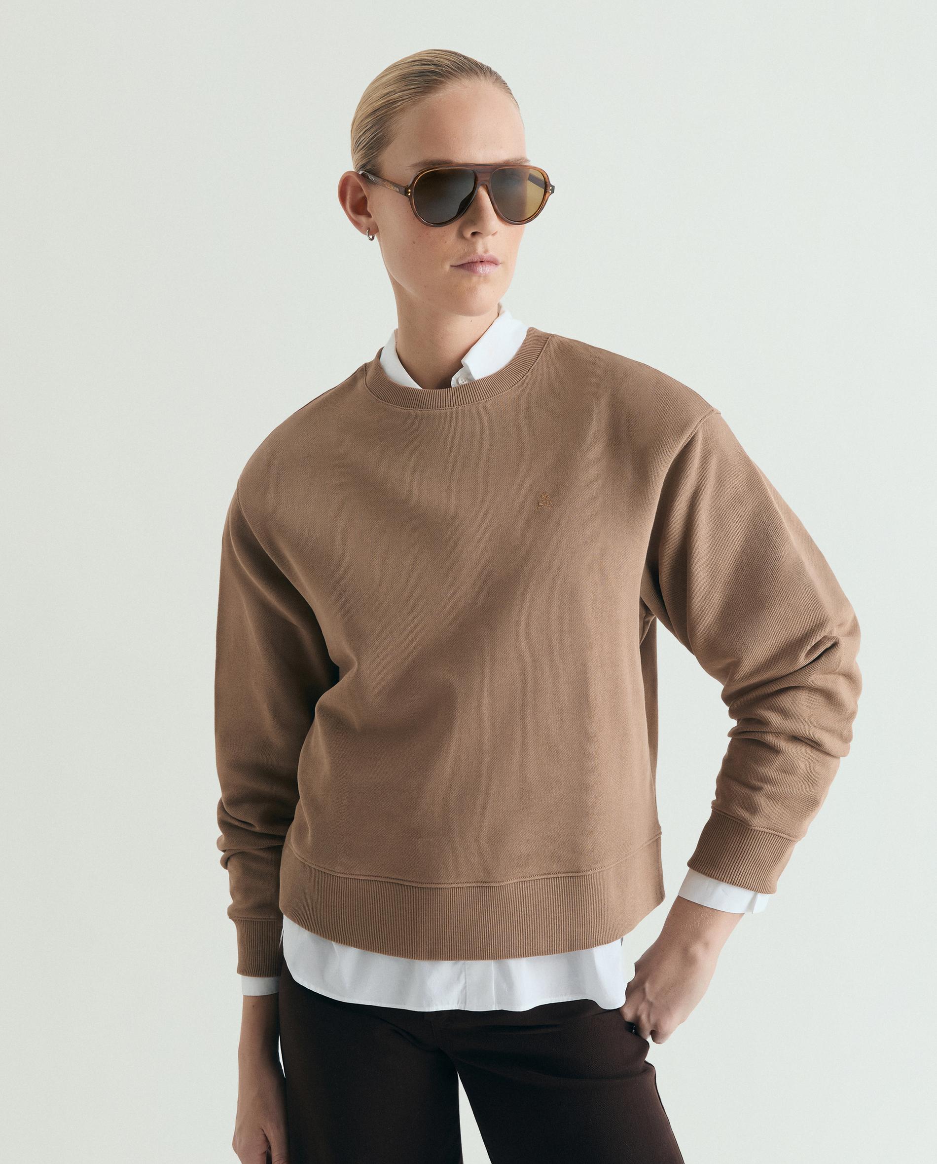 Imagem 0 de Sweatshirt de Algodão com Gola Redonda