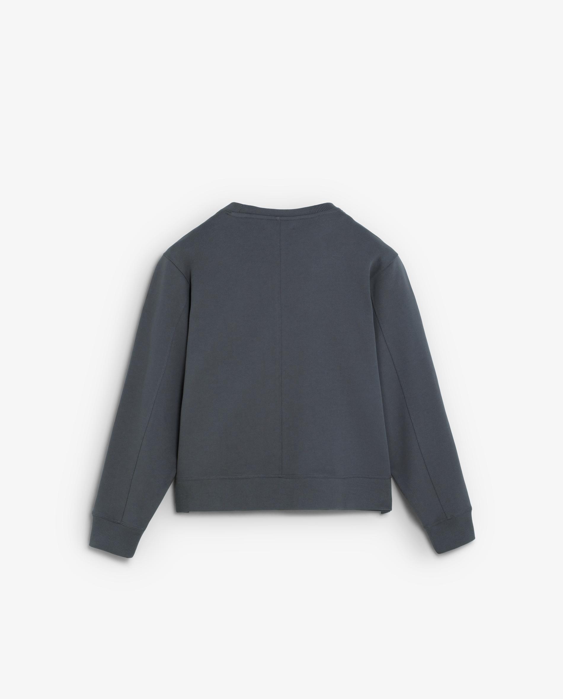 Sweatshirt com Gola Redonda e Caveira Frontal Cinzento-escuro-9