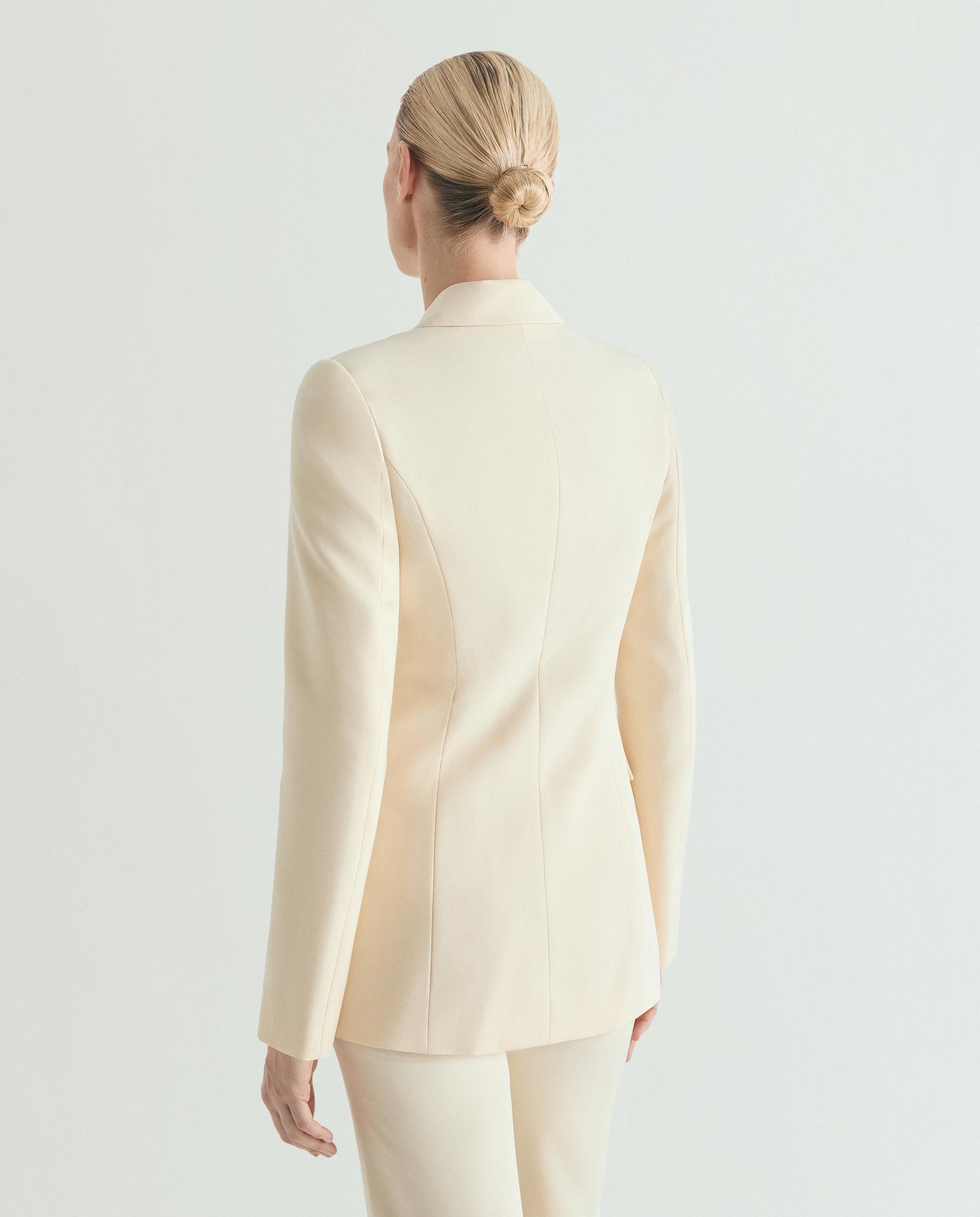 Blazer Cruzado com Botões Duplos Amarelo-3