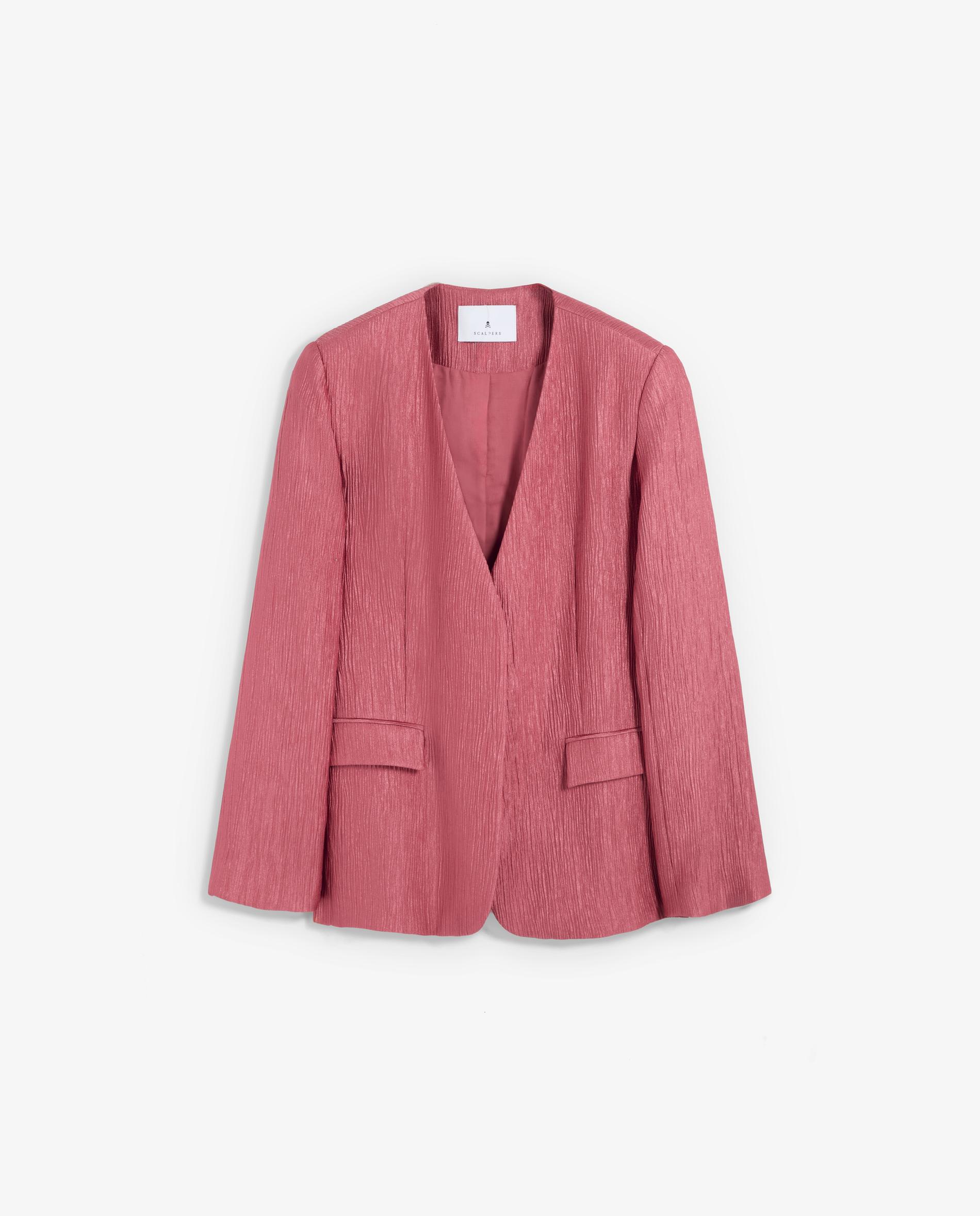 Imagem 0 de Blazer Acetinado com Textura