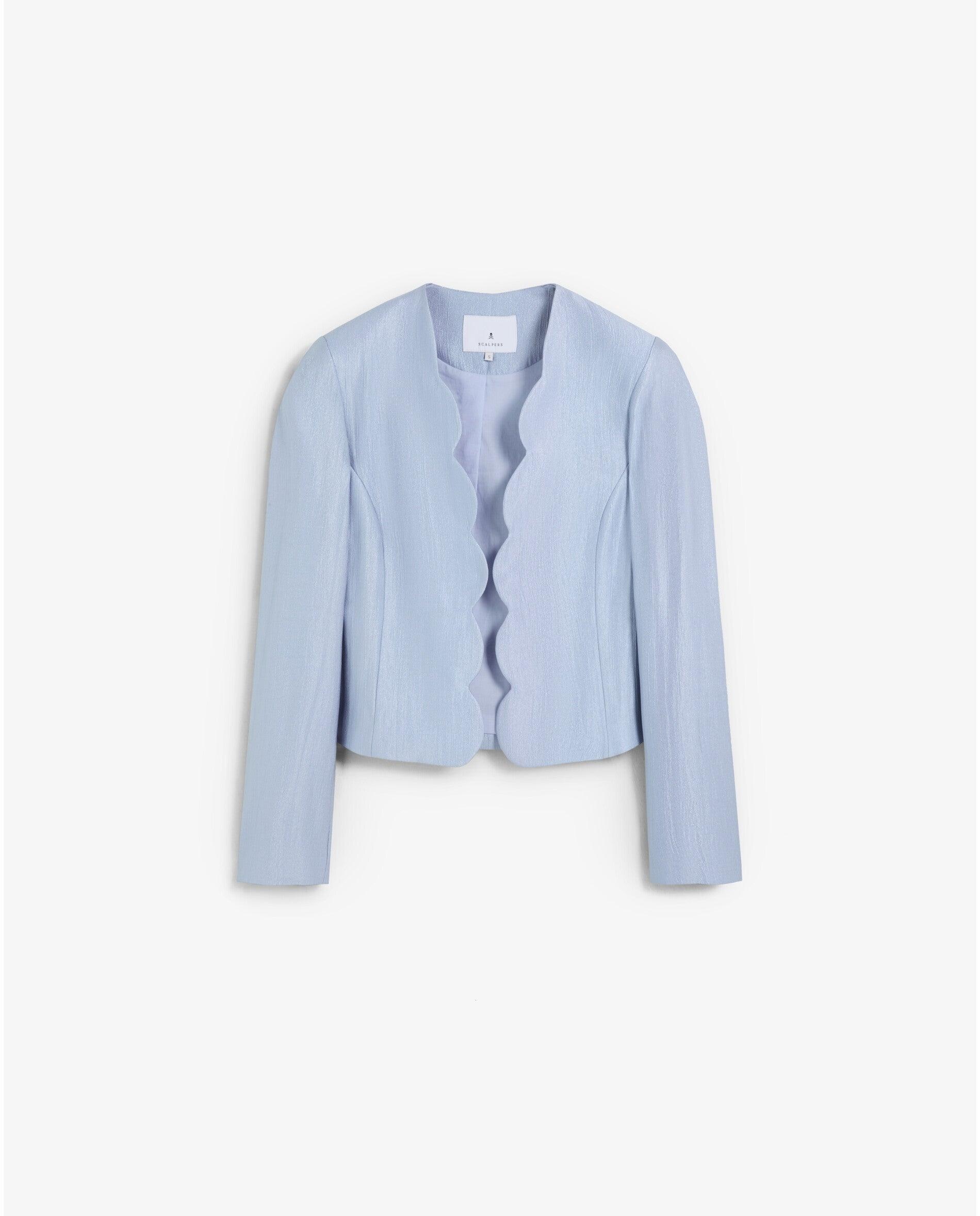 Imagem 0 de Blazer Crop com Detalhe de Ondas