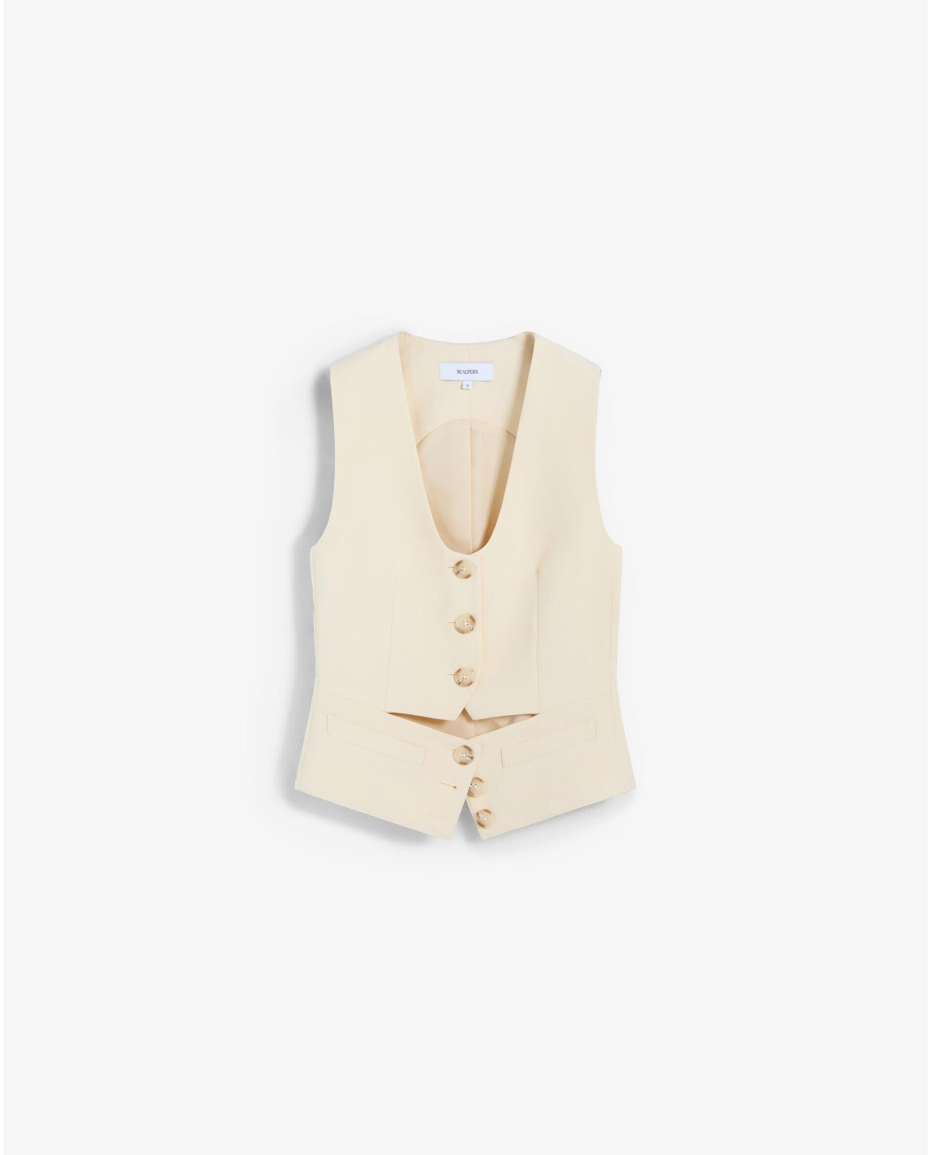 Imagem 0 de Colete com Corte Frontal e Fecho de Botões