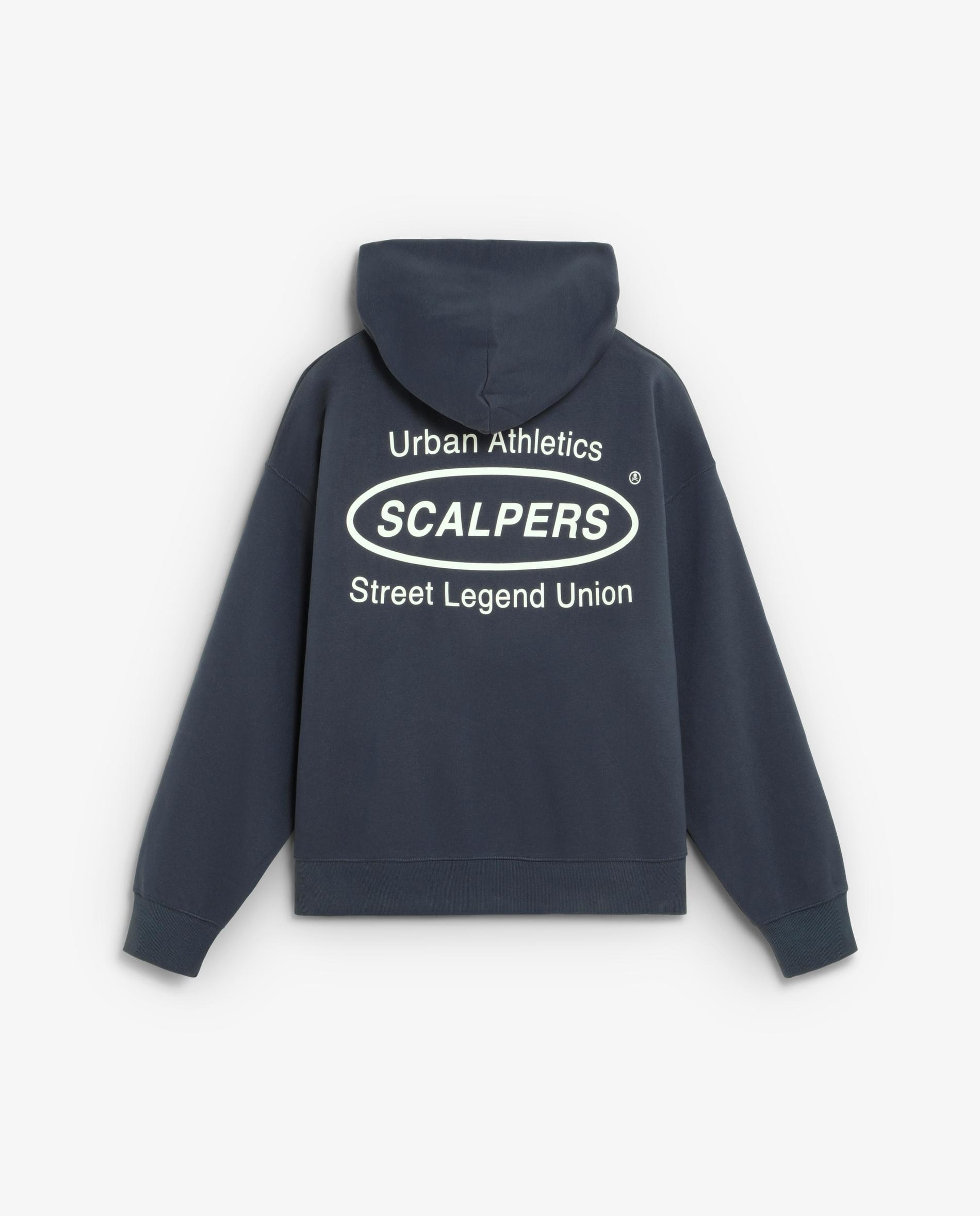 Sweatshirt com Capuz e Print Posterior Azul-marinho-6