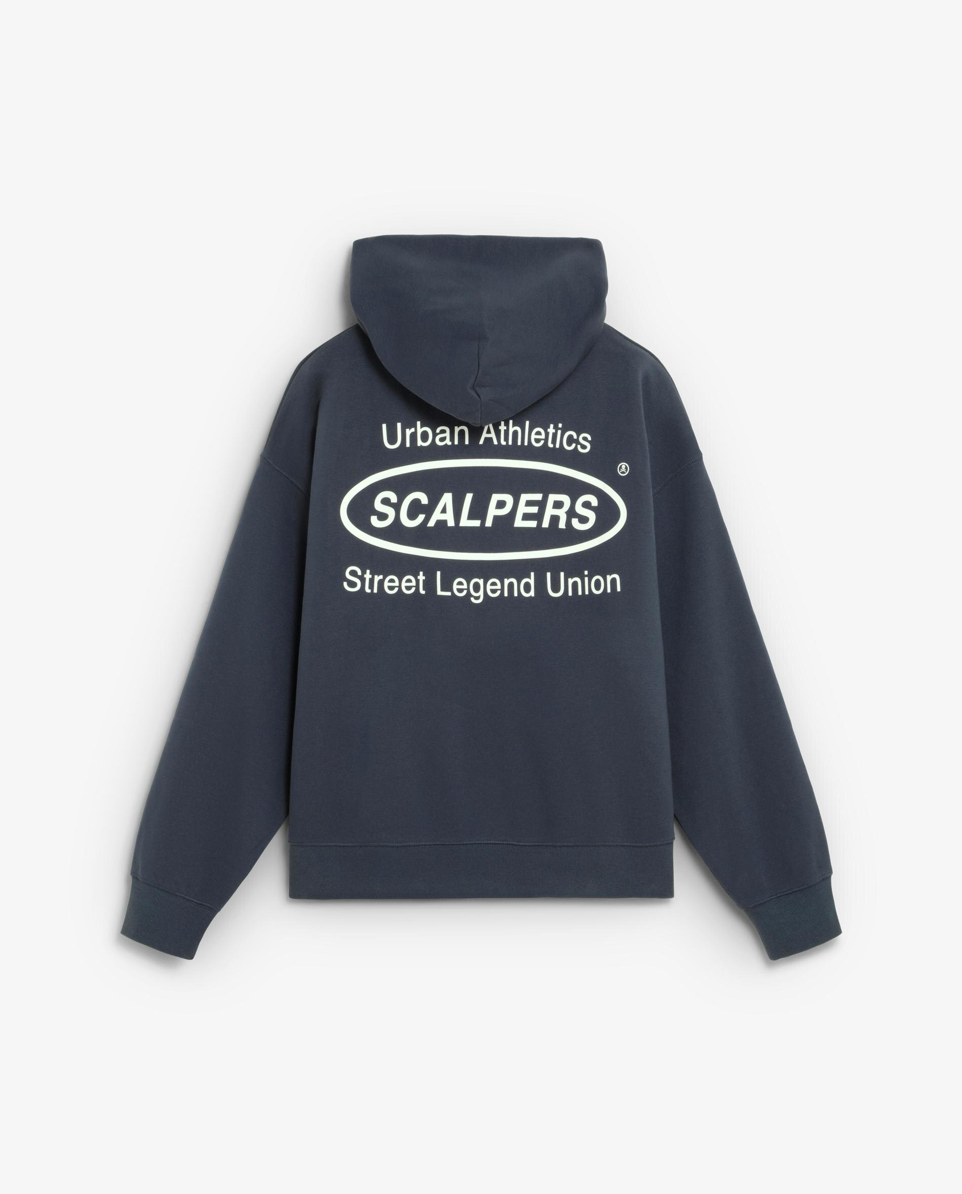 Sweatshirt com Capuz e Print Posterior Azul-marinho-6
