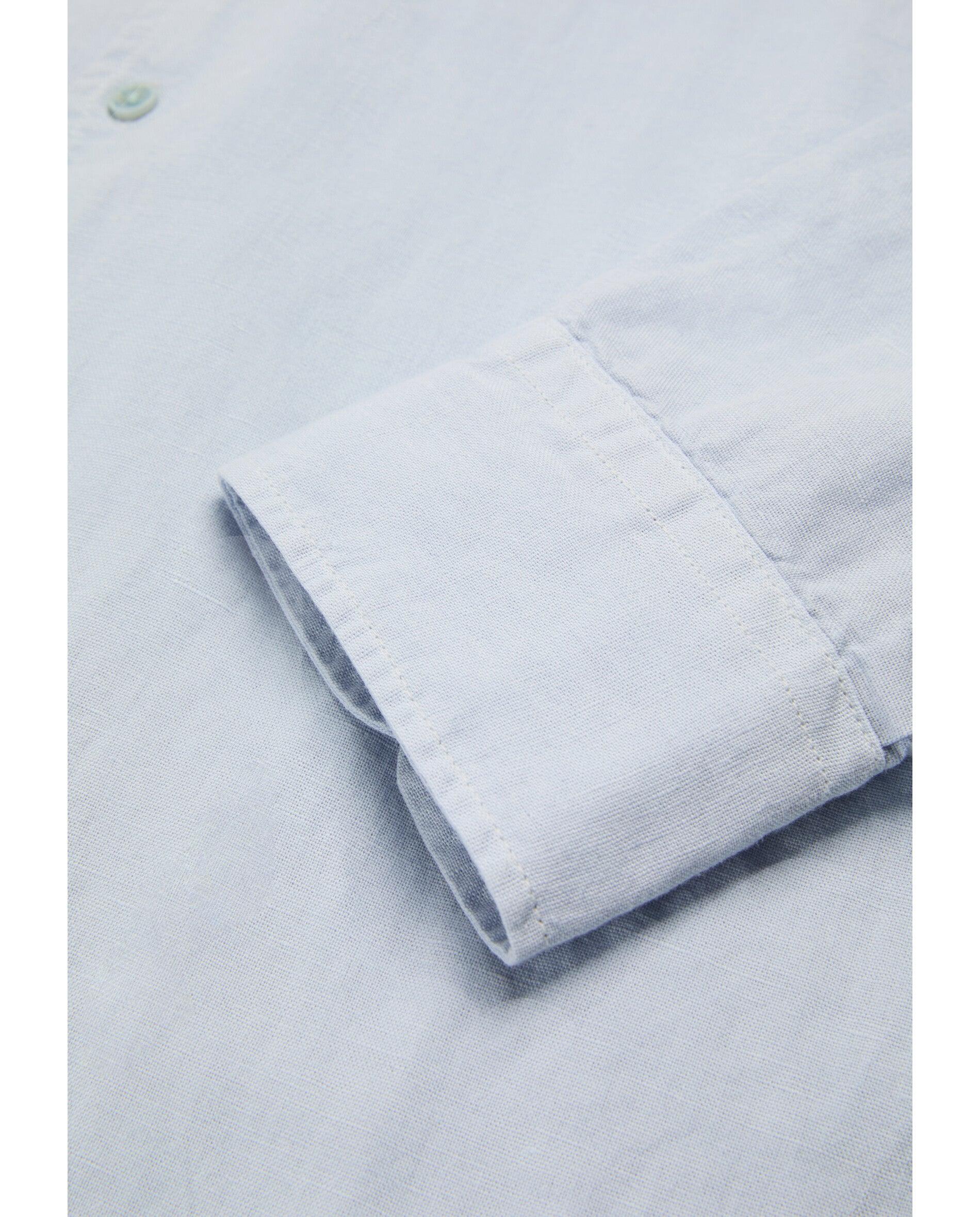 Camisa Regular Fit com Caveira Bordada Azul-claro-4