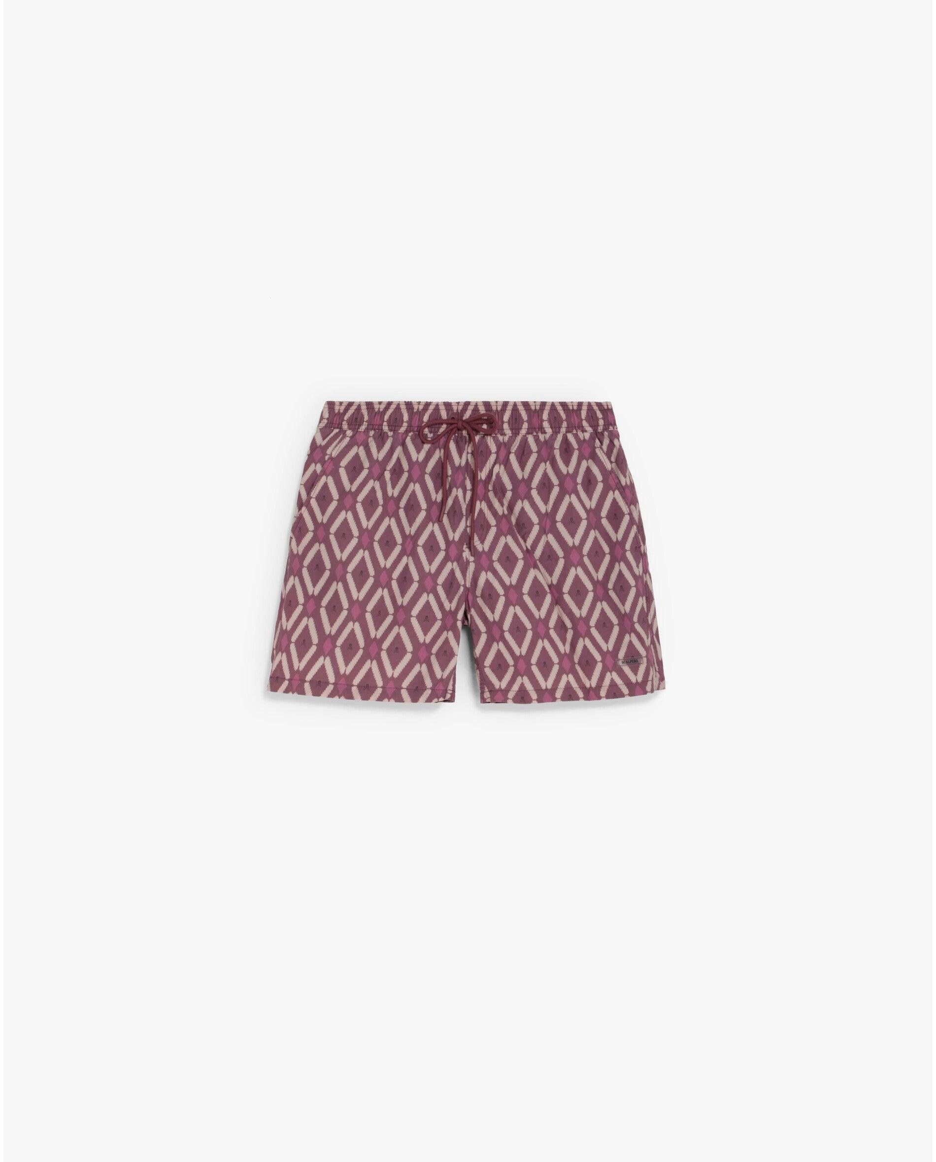 Imagem 0 de Fato de Banho Bermuda Estampado com Bolso Posterior