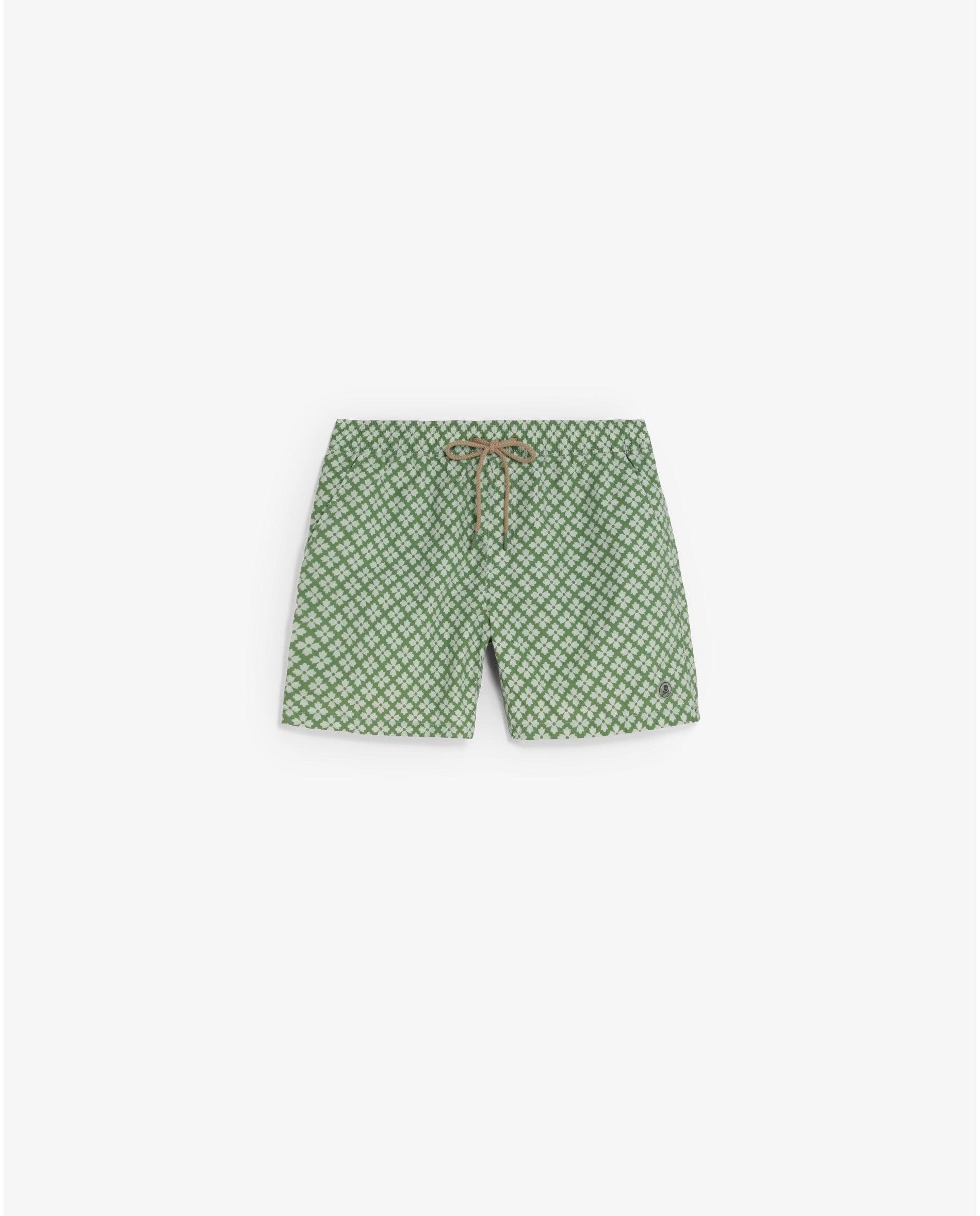 Imagem 0 de Fato de Banho Bermuda Estampado com Bolso Posterior