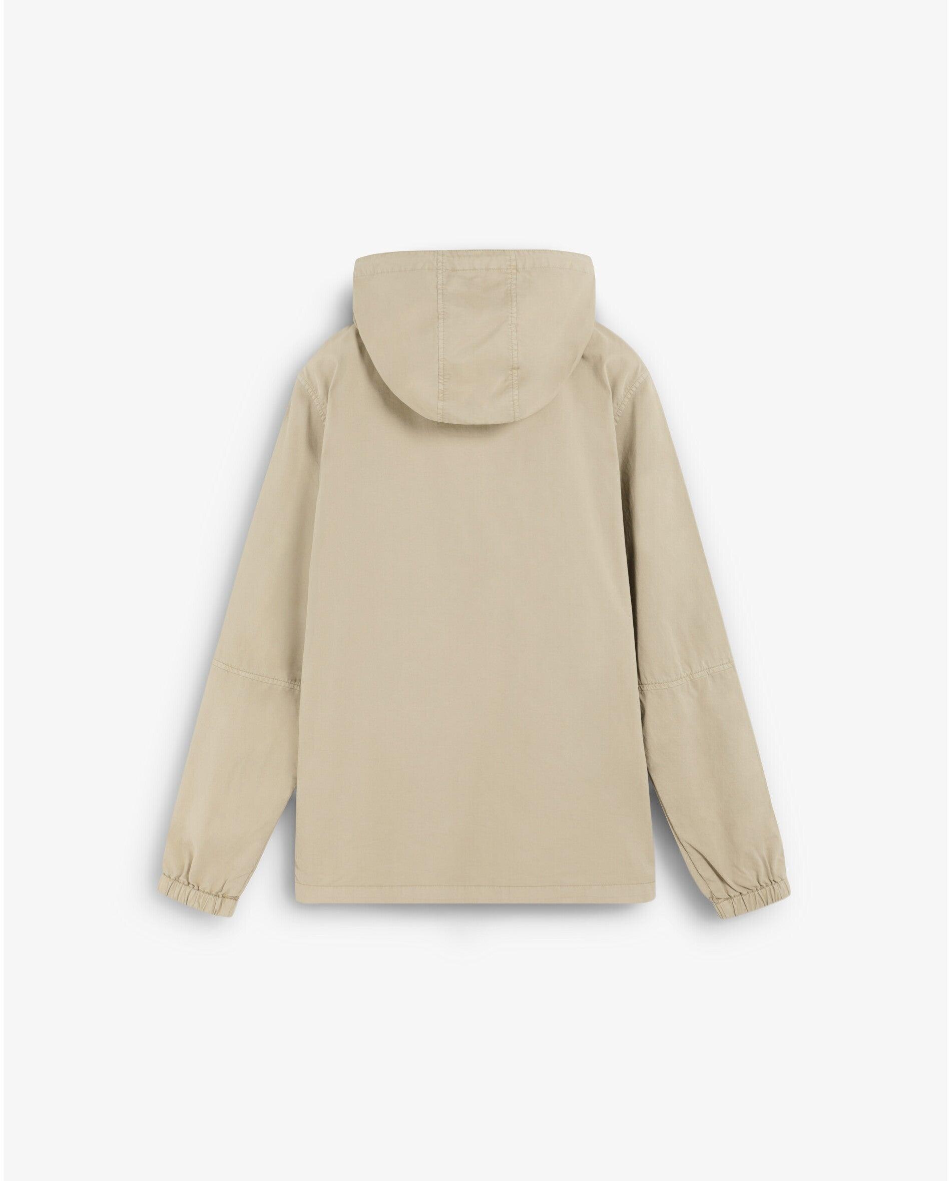 Casaco com Capuz e Fecho Zip Camel-2