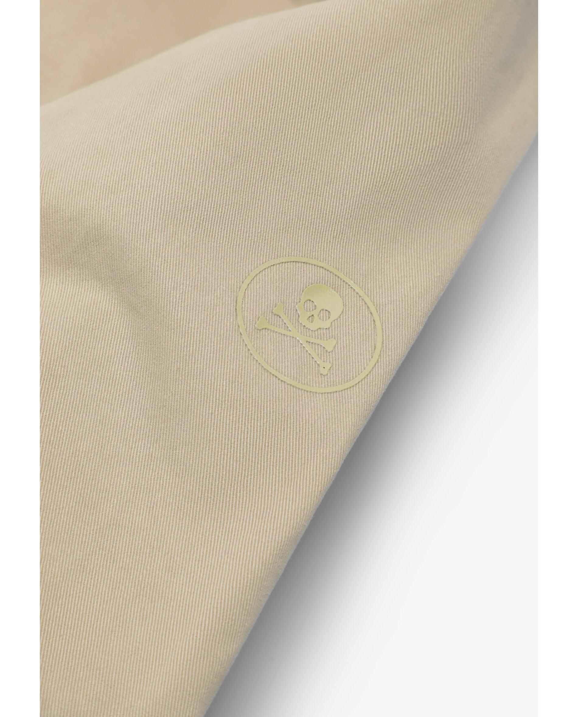 Casaco com Capuz e Fecho Zip Camel-6