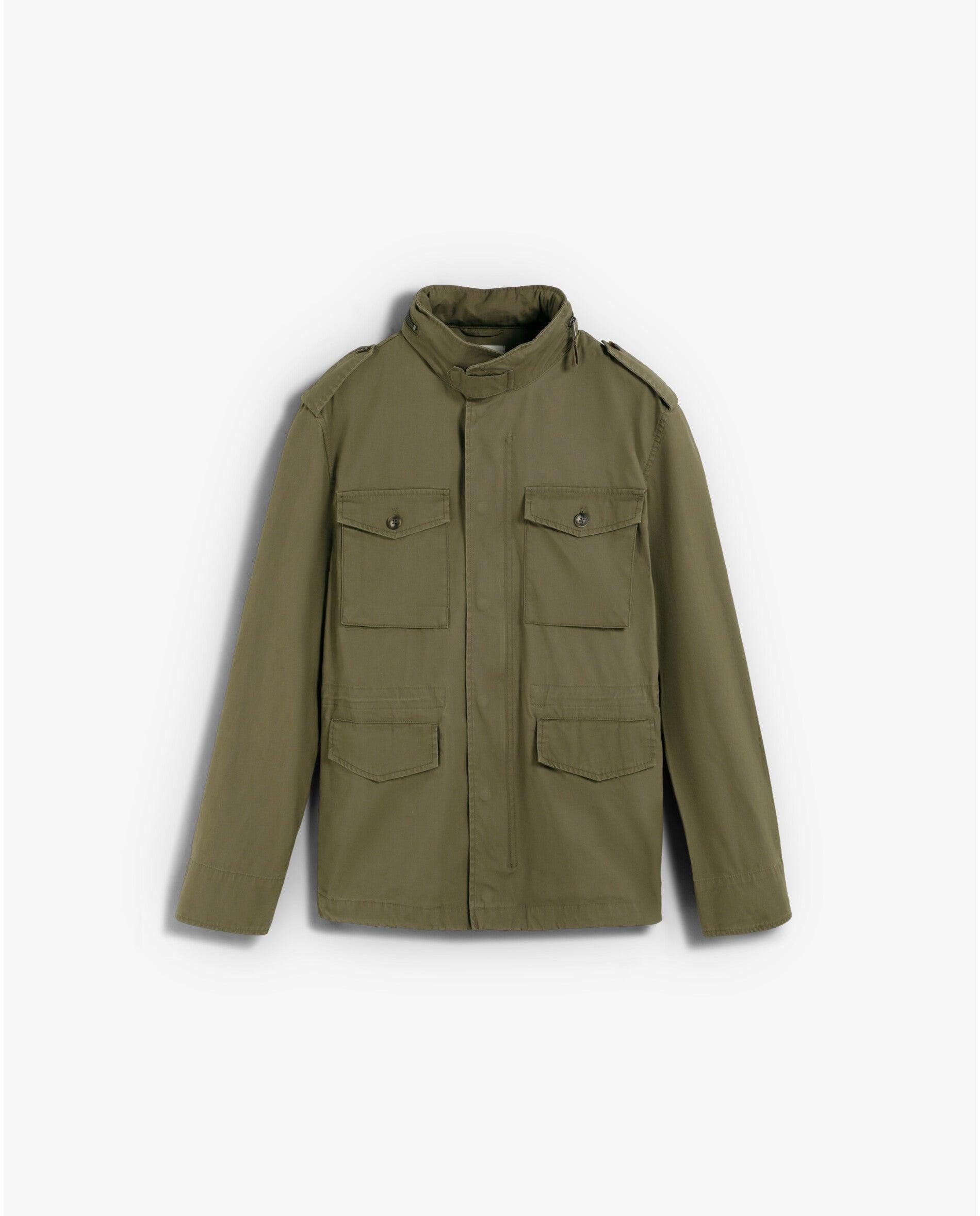 Imagem 0 de Casaco Estilo Militar com Capuz Oculto