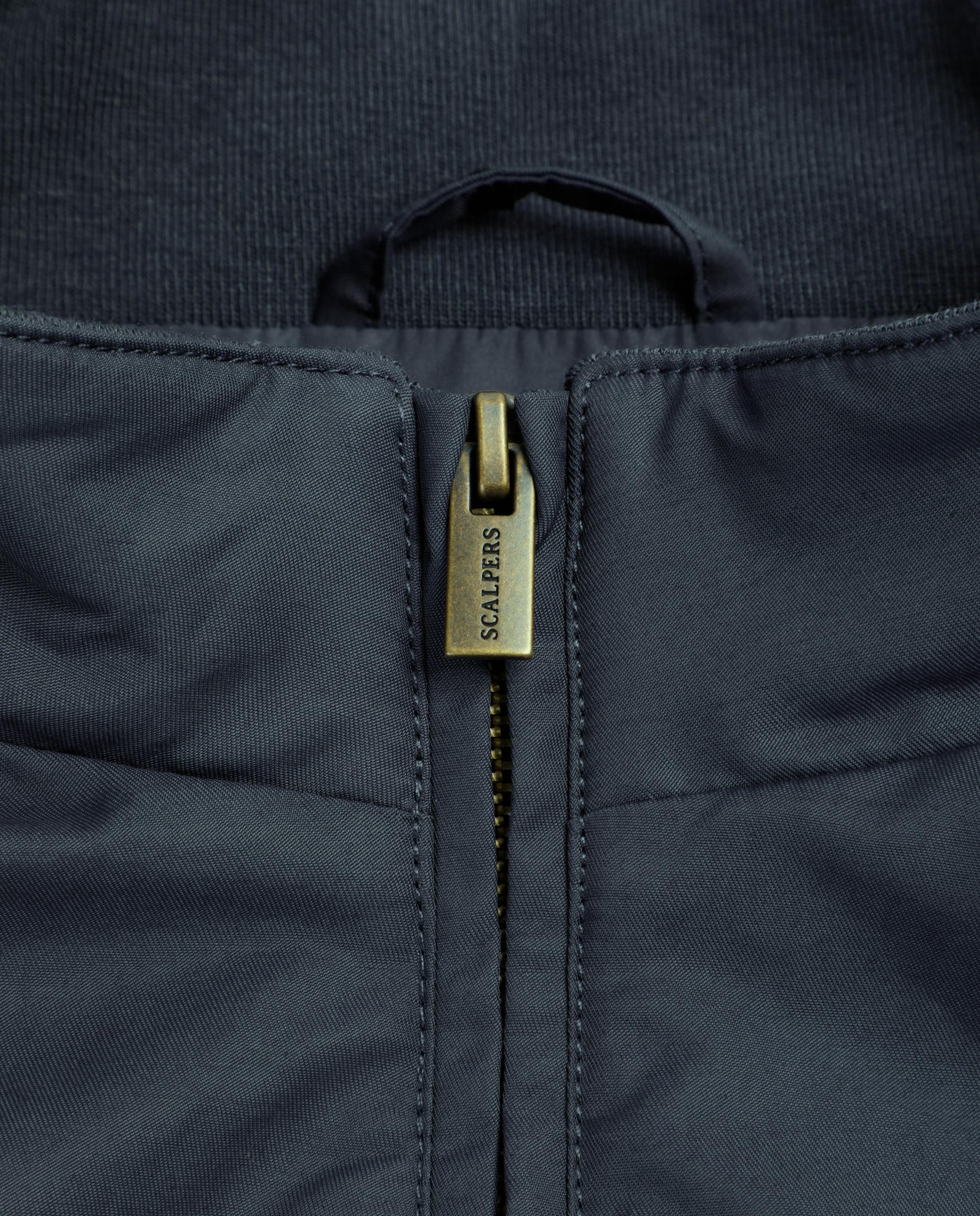 Blusão Bomber com Fecho Zip Navy-2