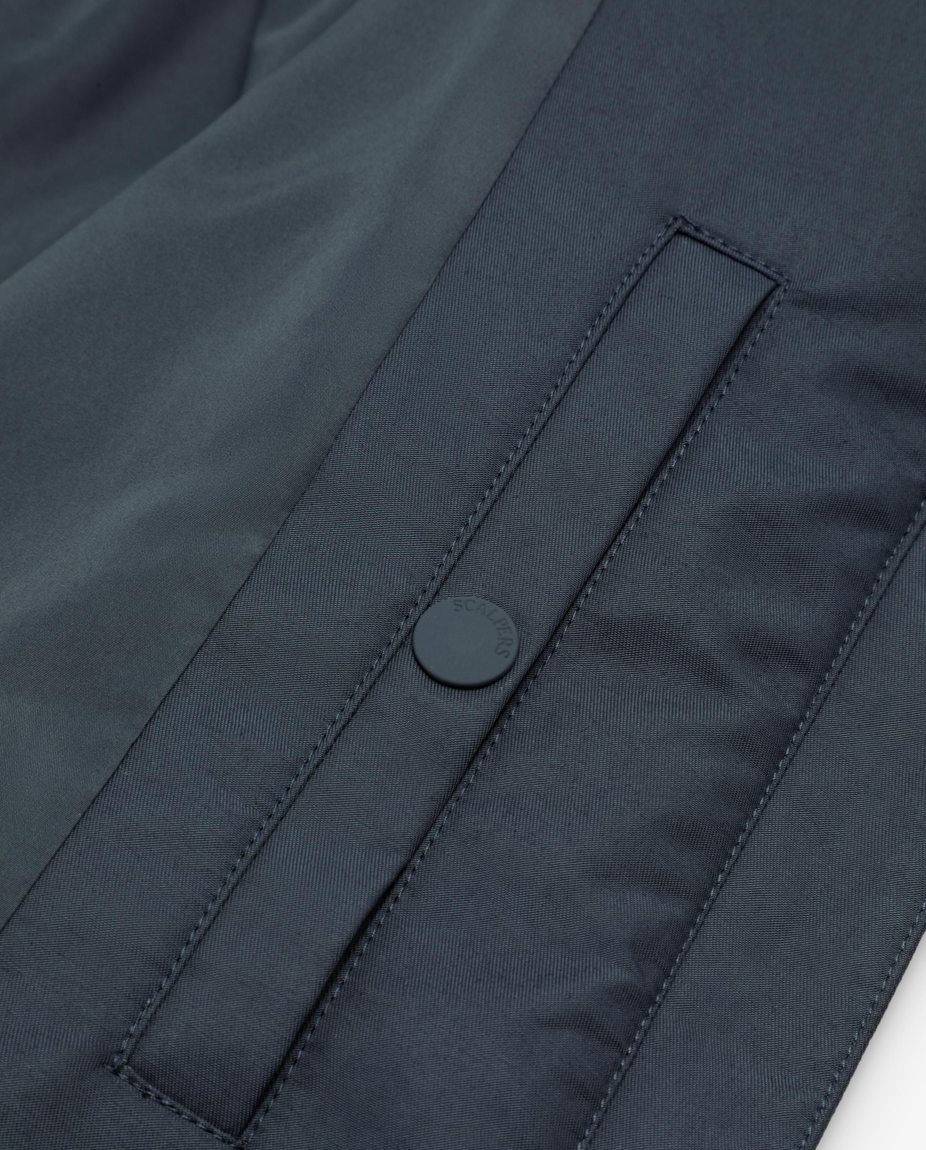 Blusão Bomber com Fecho Zip Navy-5