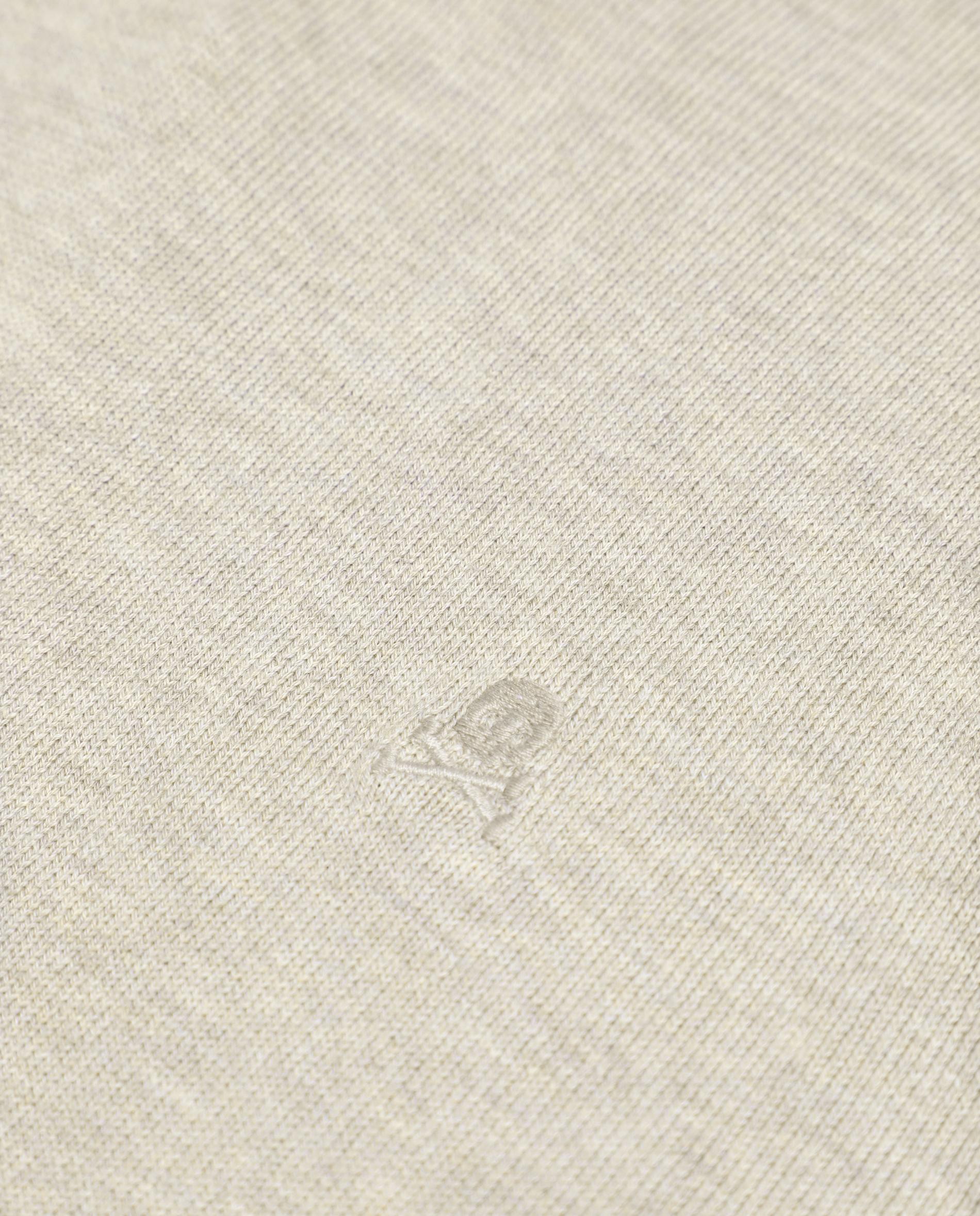 Camisola Regular com Gola Redonda Creme-3