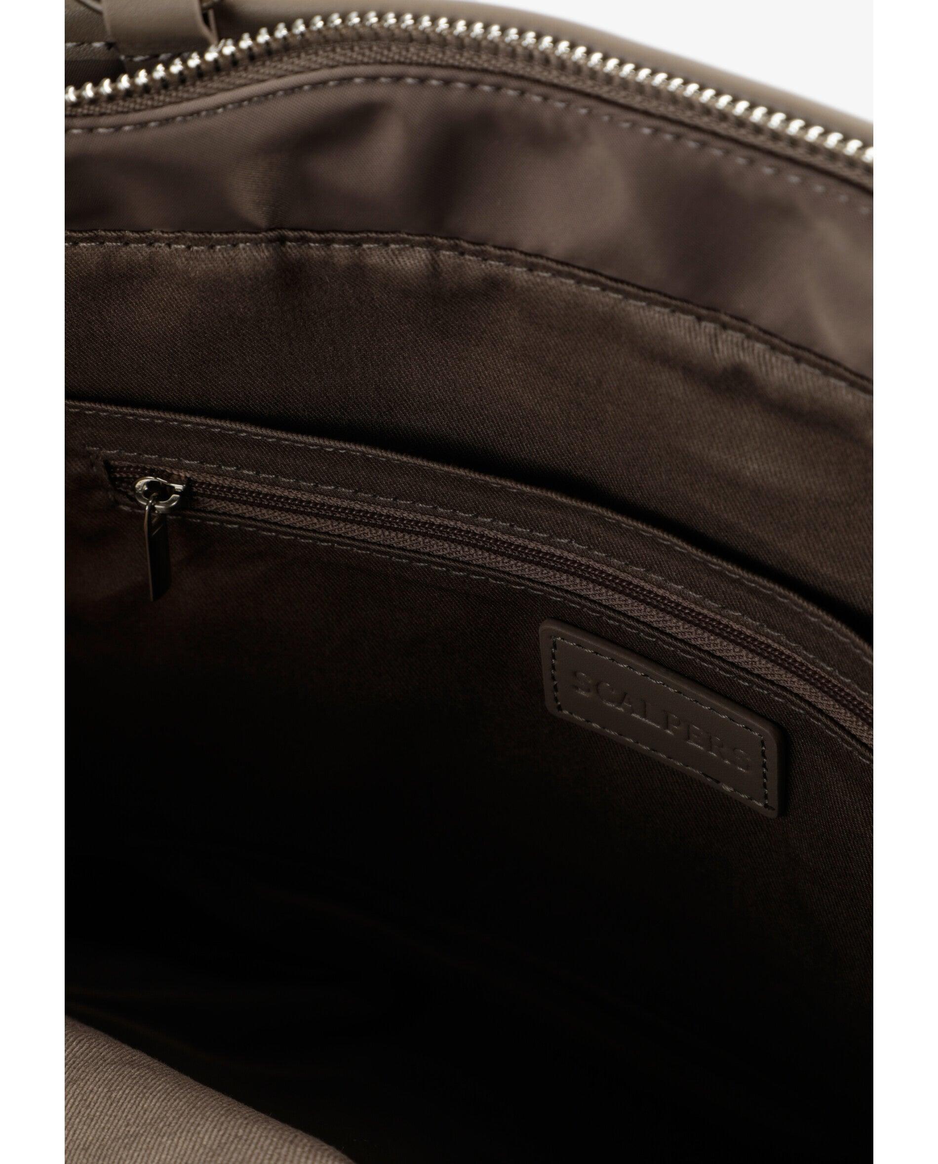 Shopper Acolchoado com Fecho Zip Taupe-9