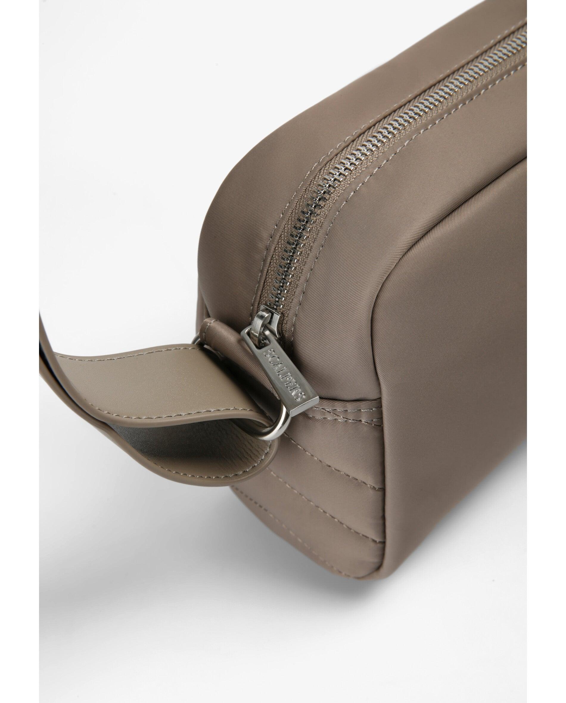 Mala a Tiracolo Acolchoada com Alça Regulável Taupe-6