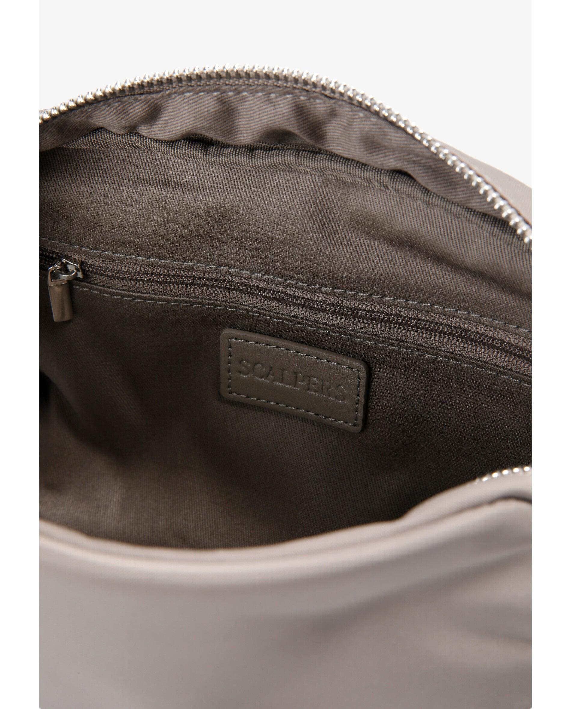 Mala a Tiracolo Acolchoada com Alça Regulável Taupe-8